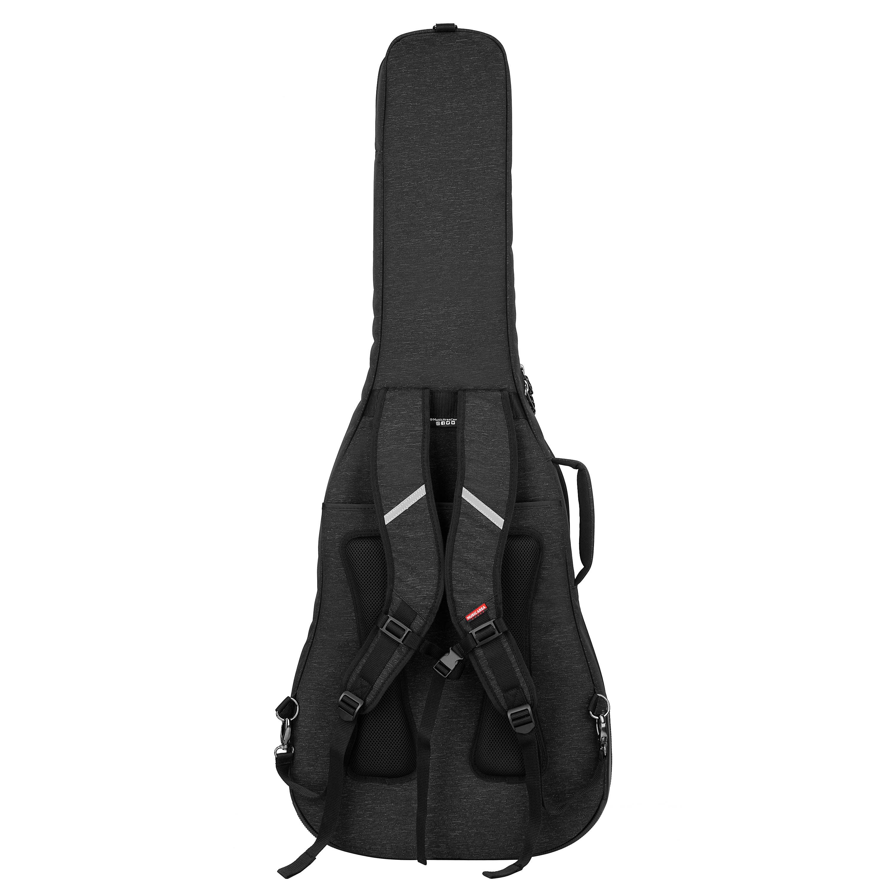 Music Area TANG30 30mm Padded Weather-Proof Semi-Hollow Electric Guitar Gig Bag w/ Multi Handles  - TANG30ES335BLK