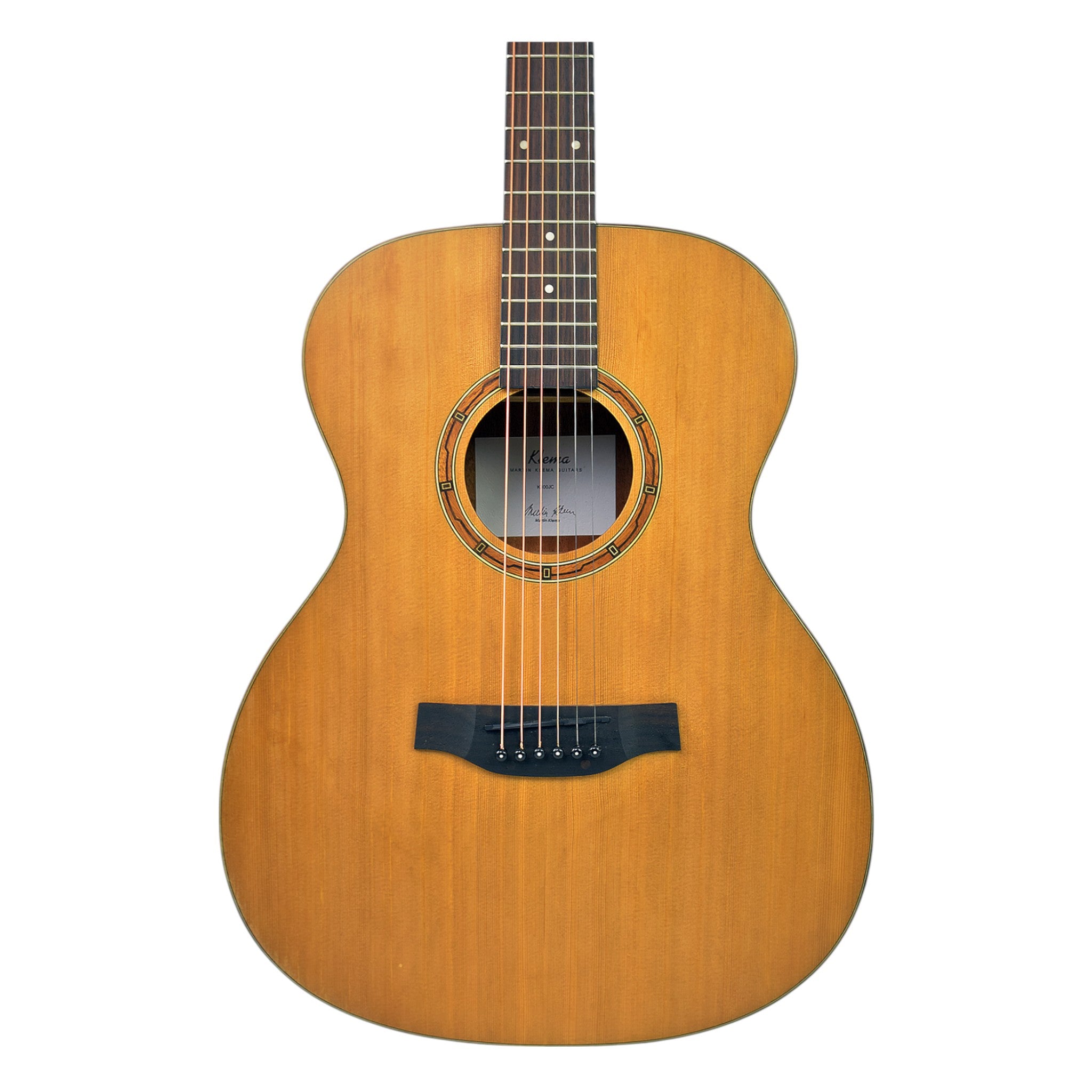 Klema K100JC Solid Canadian Cedar Top Mahogany Body Jumbo Acoustic Guitar - Natural