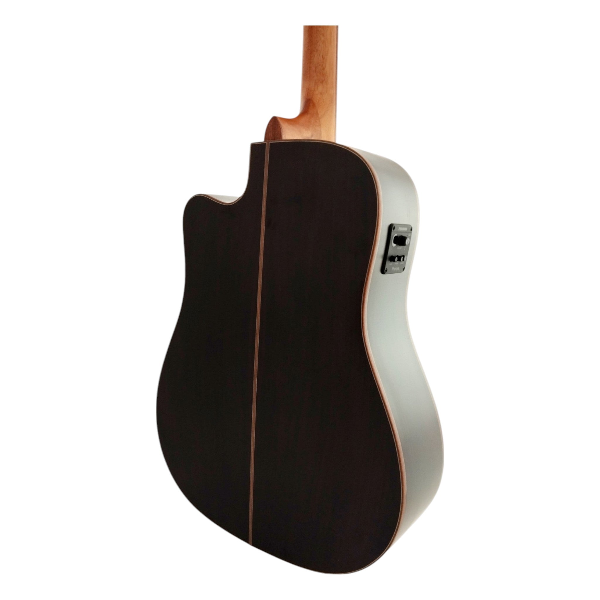 Klema K300DSCE Solid Spruce Sitka Fishman Pickup/Tuner Acoustic Guitar with Hard Case