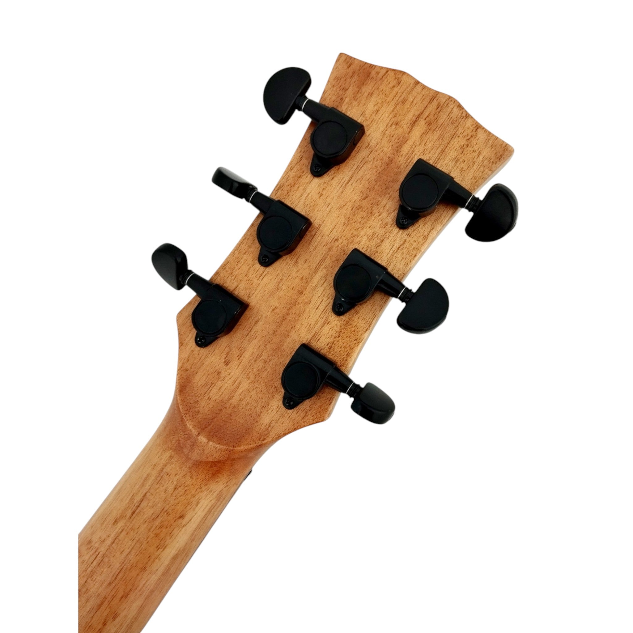 Klema K300DSCE Solid Spruce Sitka Fishman Pickup/Tuner Acoustic Guitar with Hard Case