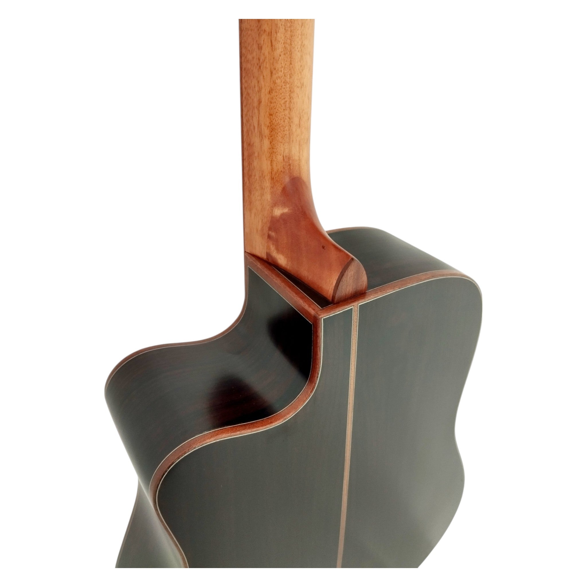 Klema K300DSCE Solid Spruce Sitka Fishman Pickup/Tuner Acoustic Guitar with Hard Case