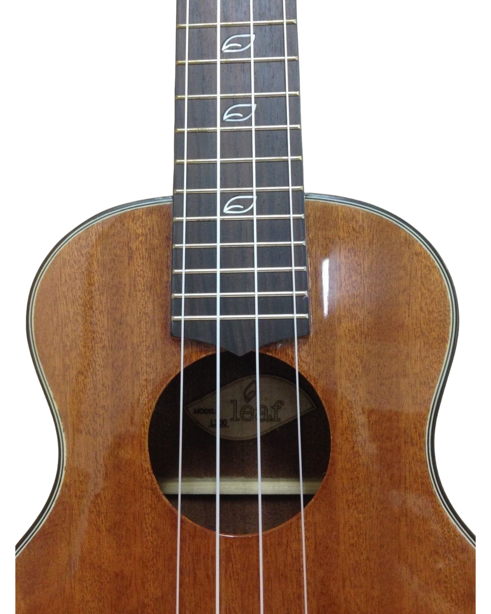Leaf Mahogany Body Rosewood Fingerboard 19-Fret Concert Ukulele - Natural L100