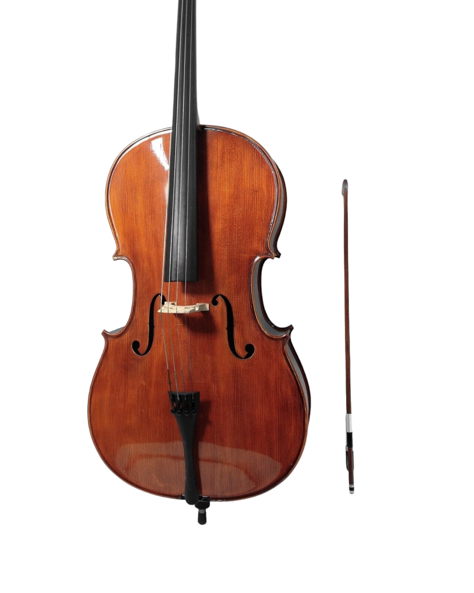 Symphony Solid Wood Handmade Cello Outfit LTC1150, 4/4 3/4 1/2 1/4 and 1/8 Size