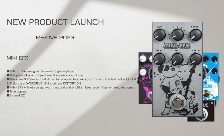 M-VAVE Electric Effects Pedals Heavy Metal Electric Guitar Overload Distortion Effector with Bonus Patch Cables - MINIEFXP014015M