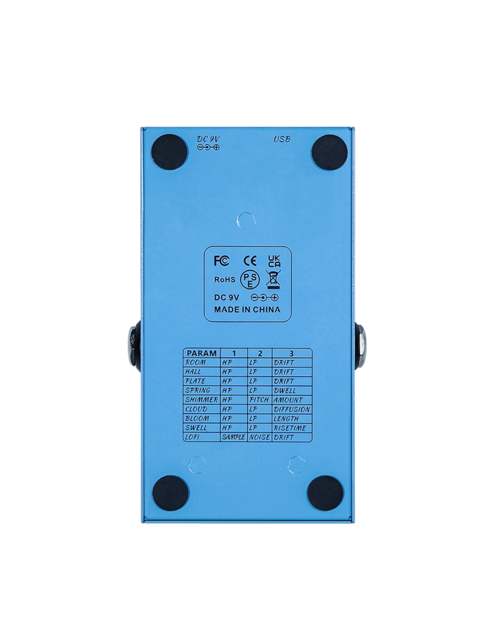 M-VAVE mini universe Electric Guitar Reverb Effects Pedal True Bypass Design Metal Case with Bonus Patch Cables - MINIUNIVERSEP014015M