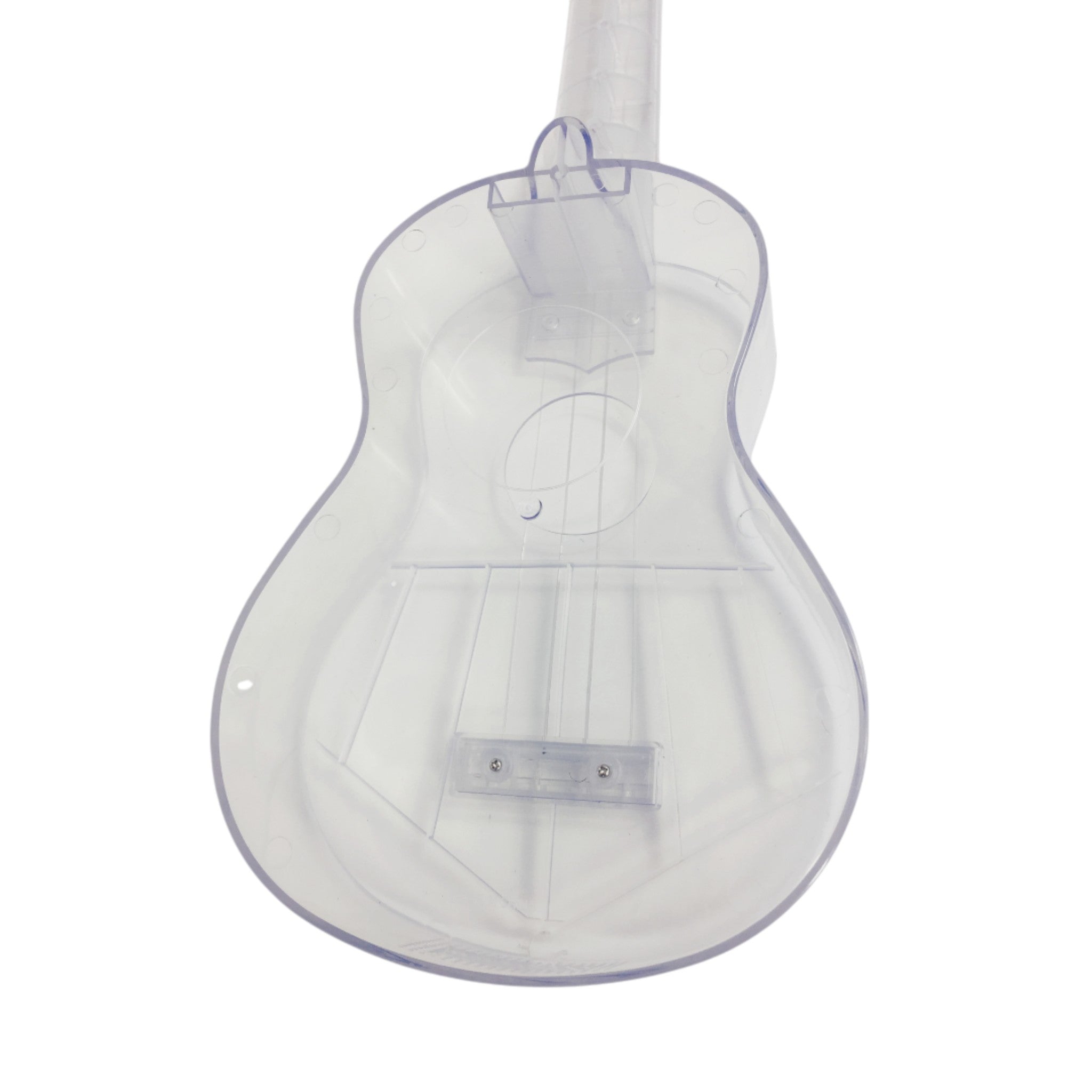 OEM Transparent 15-Fret Soprano Ukulele - Blue/Clear/Pink UK11 + Stand