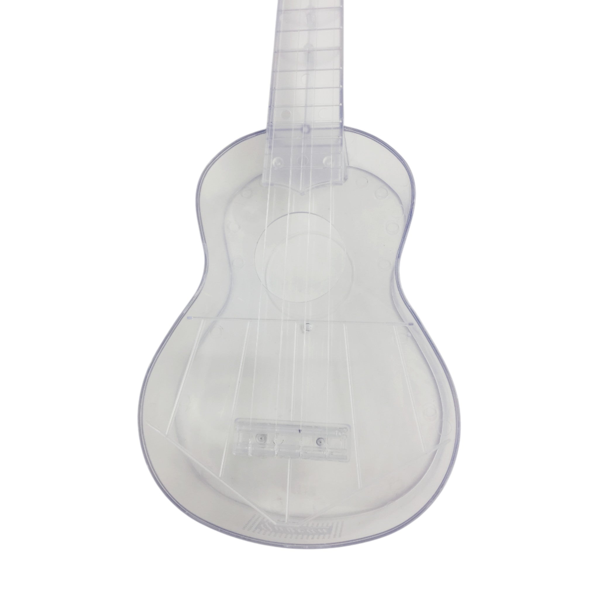 OEM Transparent 15-Fret Soprano Ukulele - Blue/Clear/Pink UK11 + Stand