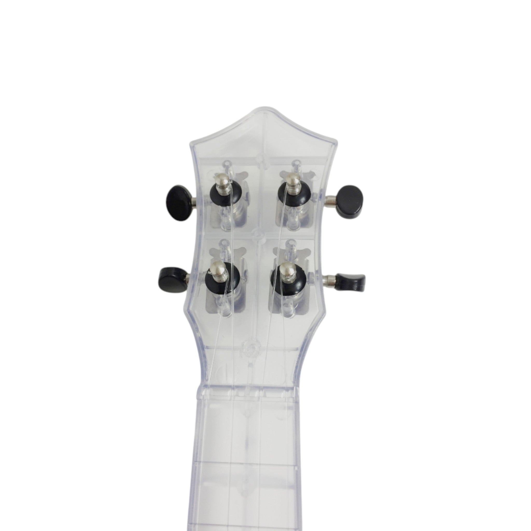 OEM Transparent 15-Fret Soprano Ukulele - Blue/Clear/Pink UK11 + Stand