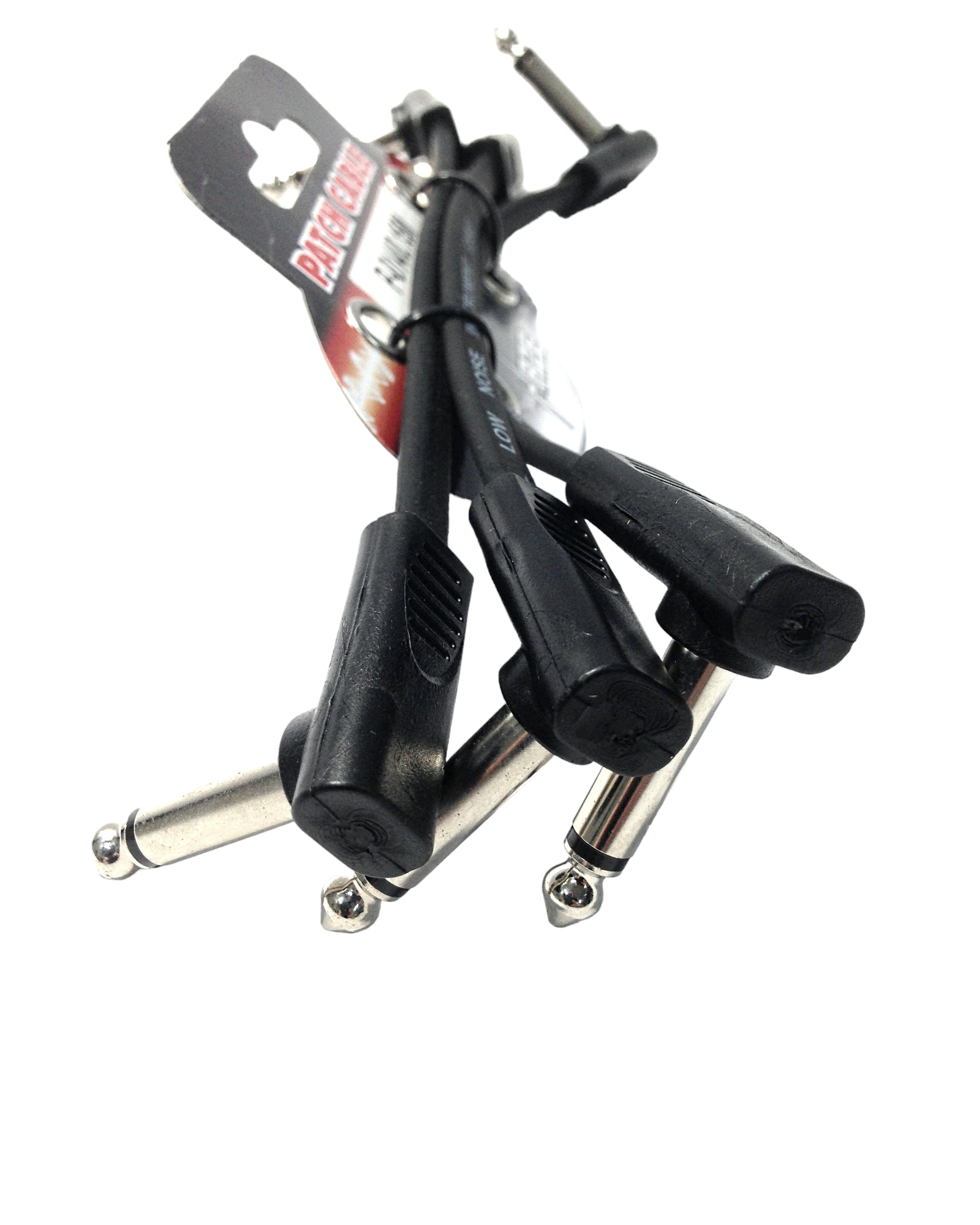 Haze 3Pcs 12cm/4.72inch Black Guitar Lead Instrument Flat Cable. P014015M