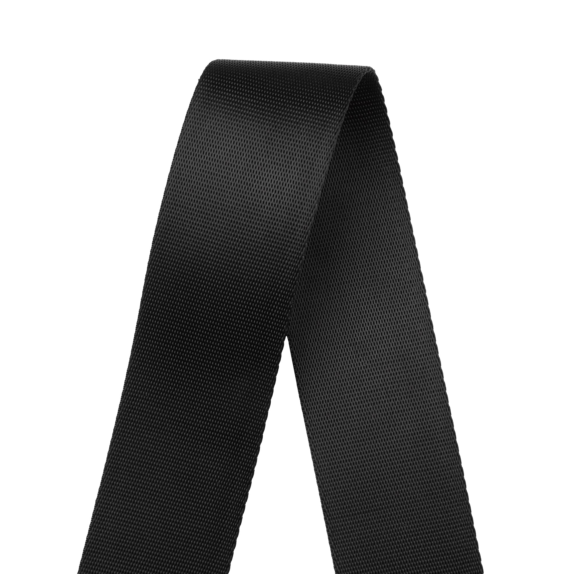Amumu PA01WBK Seatbelt Guitar Strap with Clip Black Nylon