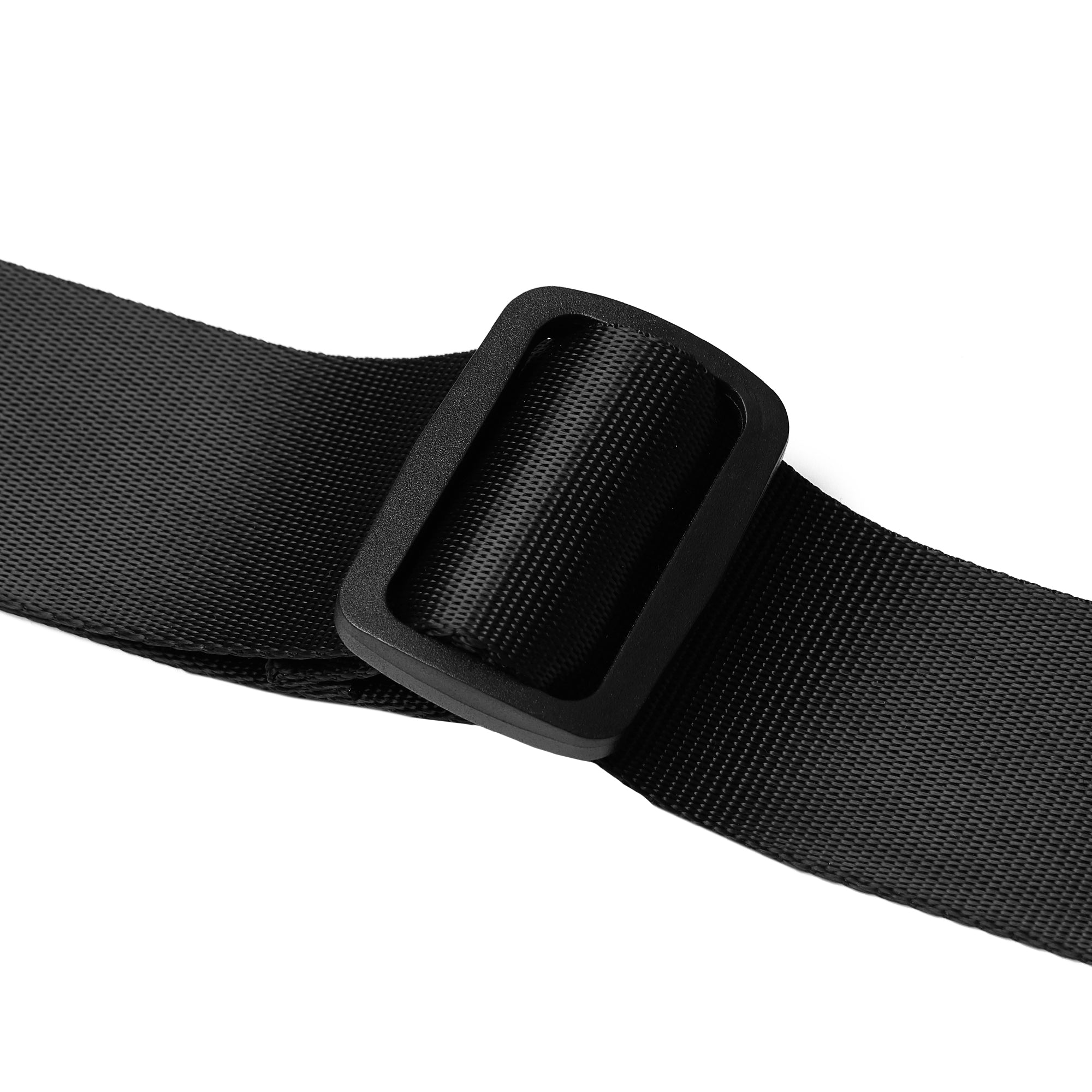 Amumu PA01WBK Seatbelt Guitar Strap with Clip Black Nylon