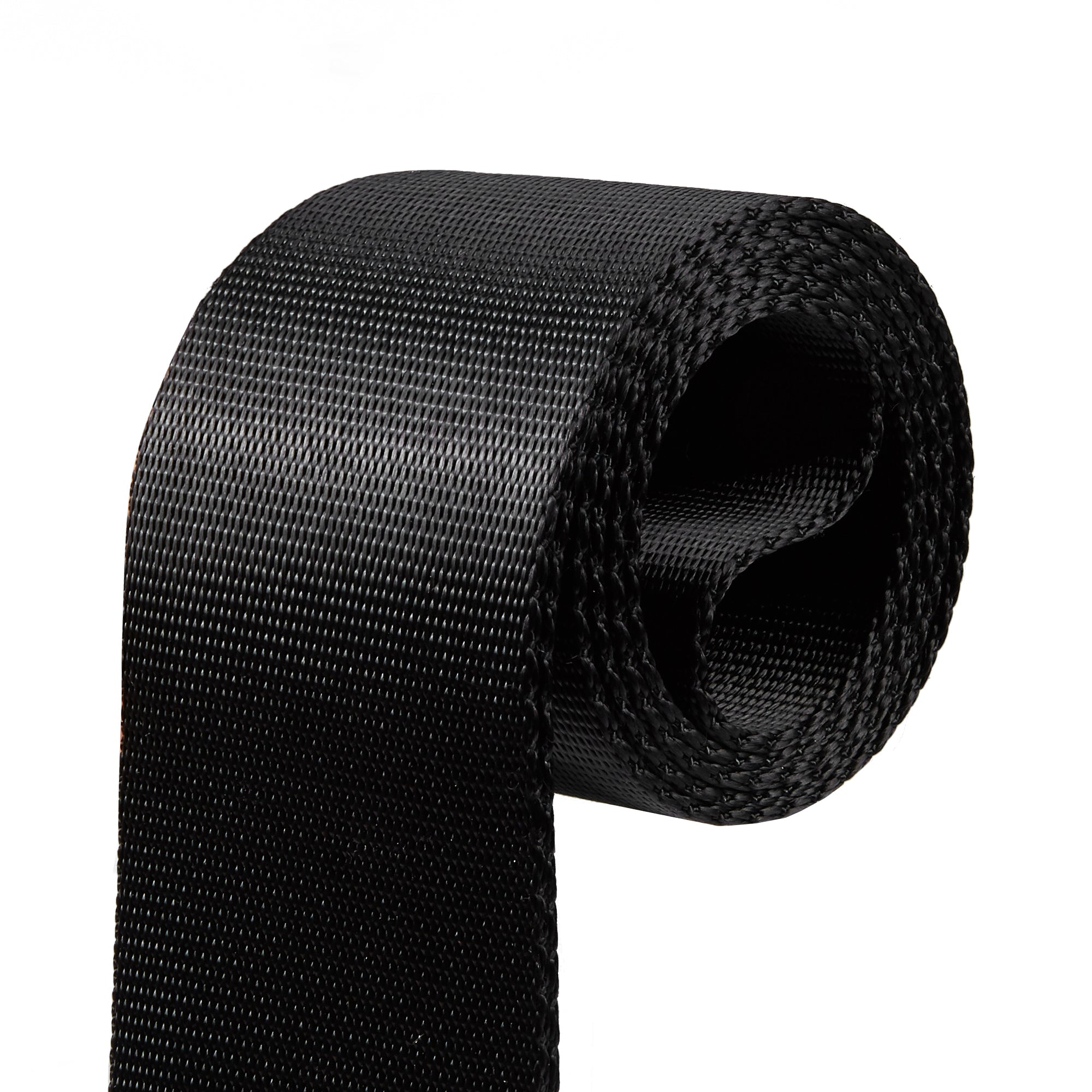 Amumu PA01WBK Seatbelt Guitar Strap with Clip Black Nylon