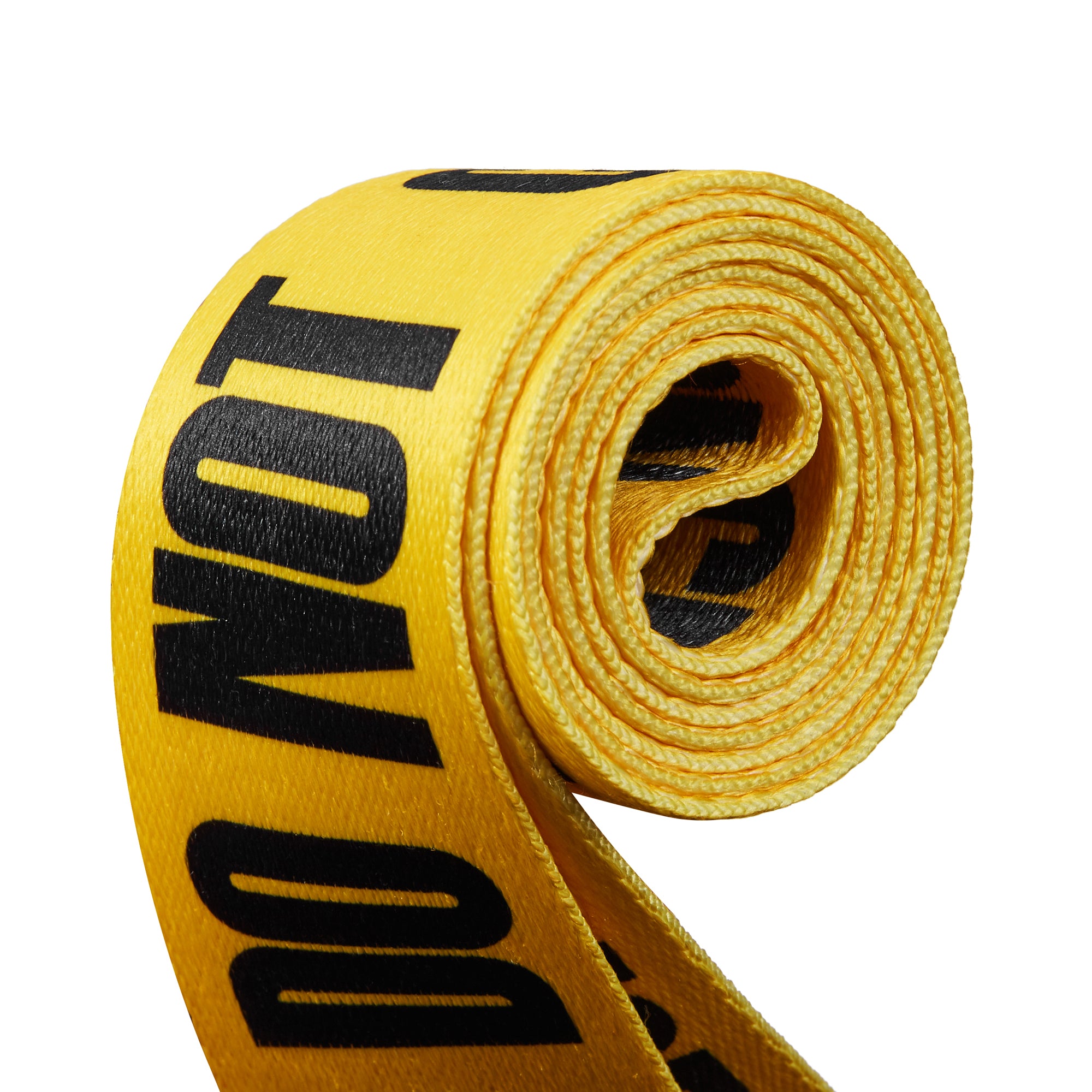 Amumu PC01PYL Police Line Guitar Strap Yellow Polyester Cotton