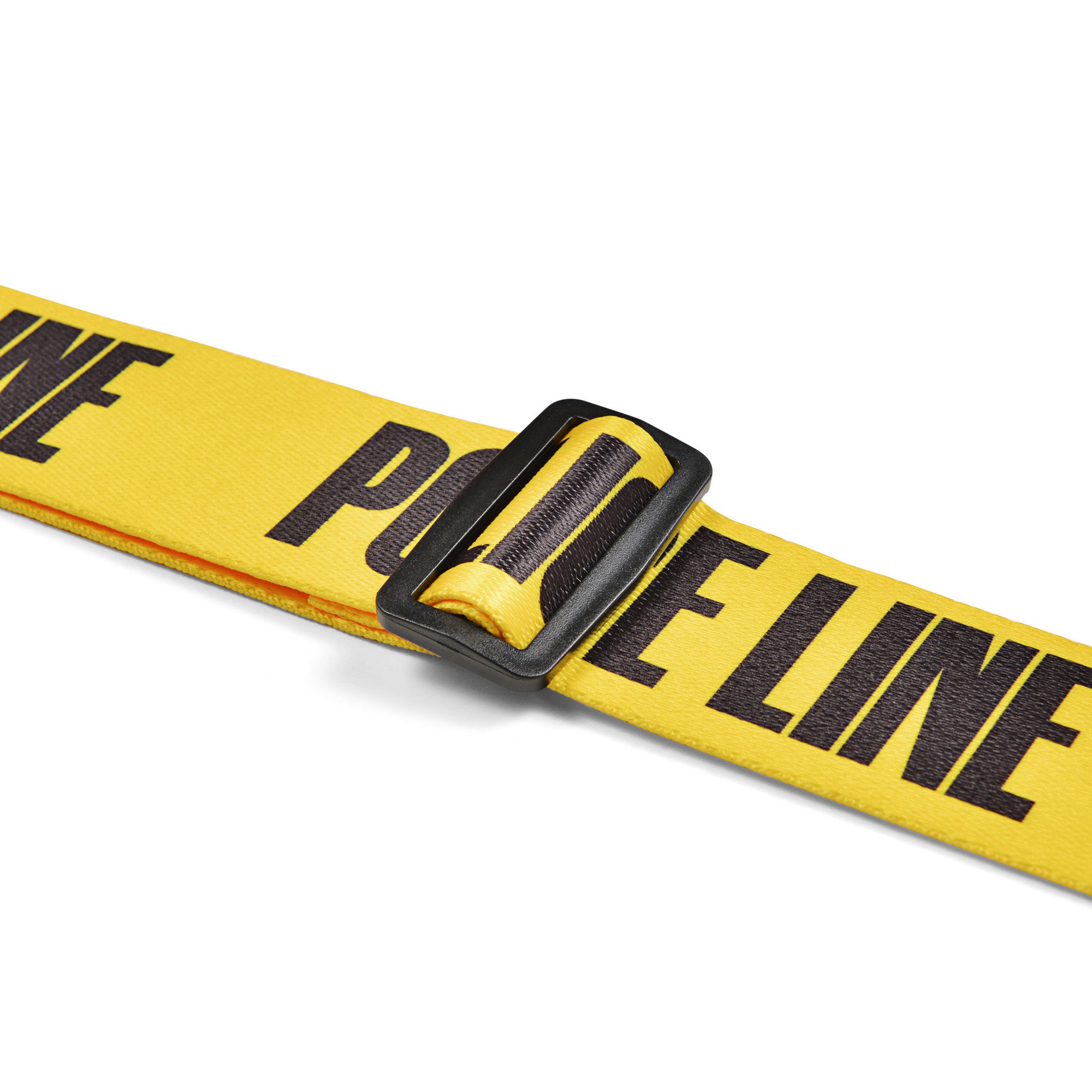 Amumu PC01PYL Police Line Guitar Strap Yellow Polyester Cotton