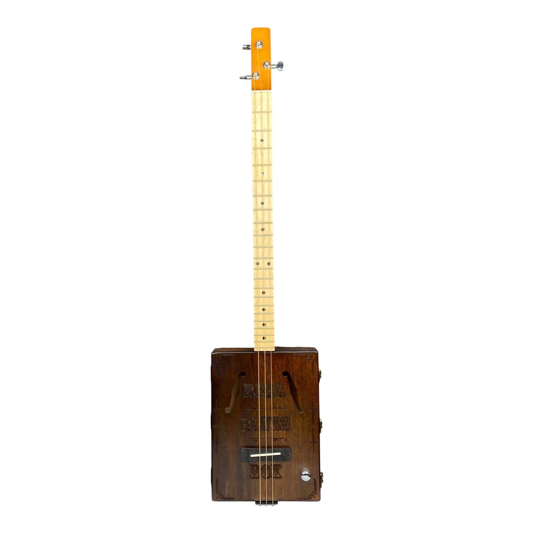 Haze Model X1 DIY Cigar Box Guitar Kit – Mahogany “Blues” Style with Upgradable Guitar Slide (optional)
