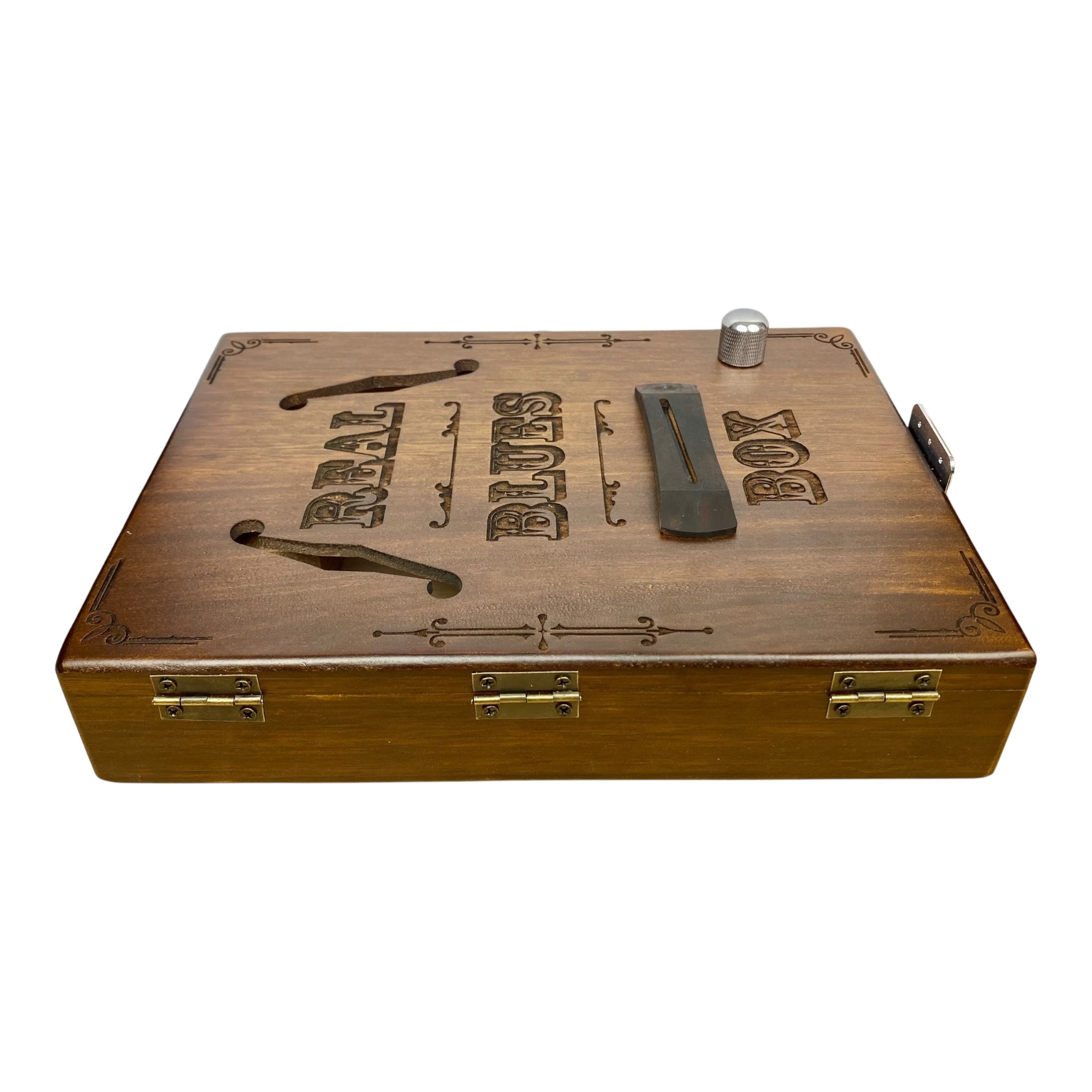 Haze Model X1 DIY Cigar Box Guitar Kit – Mahogany “Blues” Style with Upgradable Guitar Slide (optional)