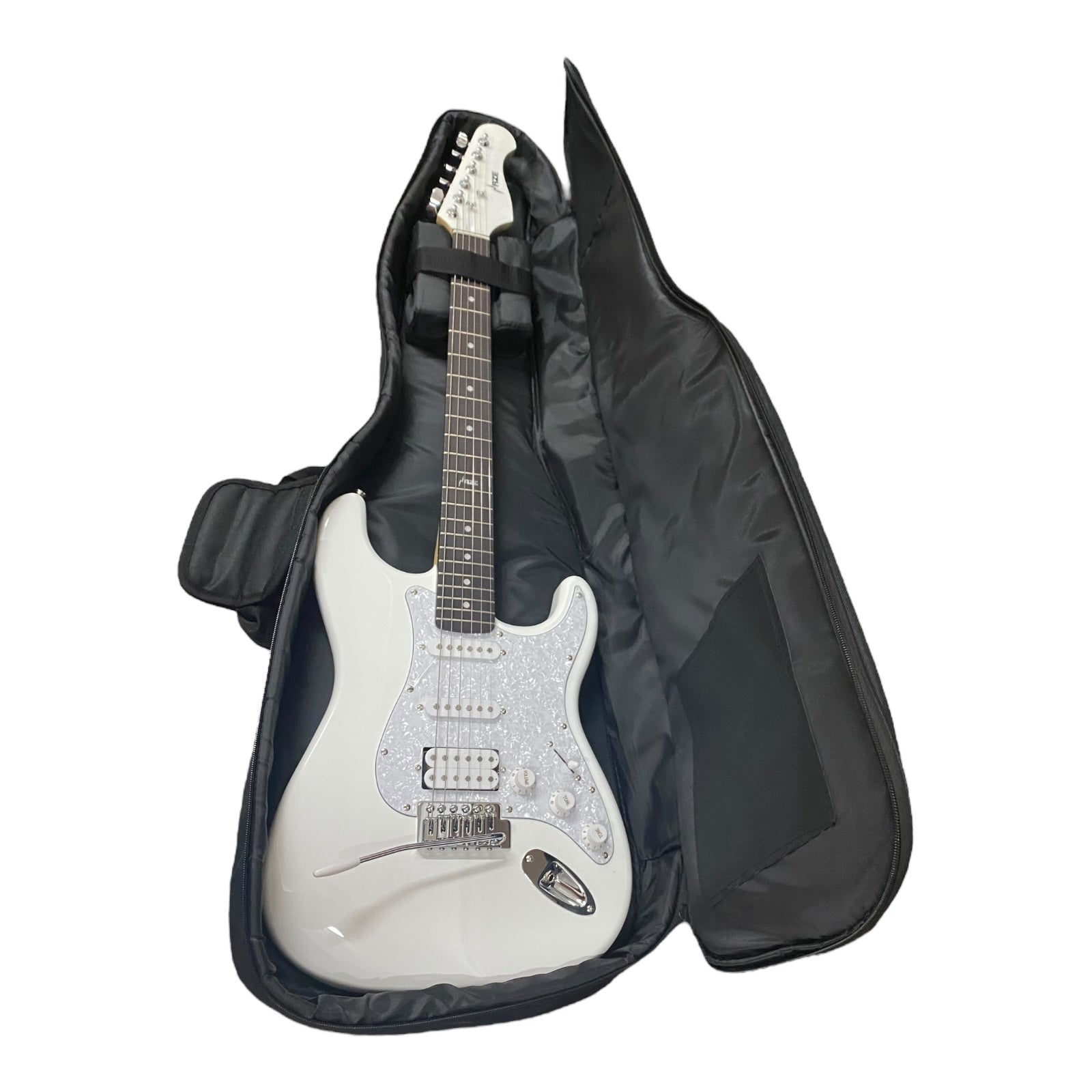 Haze 10mm Padded Electric Guitar Gig Bag w/ Adjustable Neck Cradle & Backpack Straps - EGB1