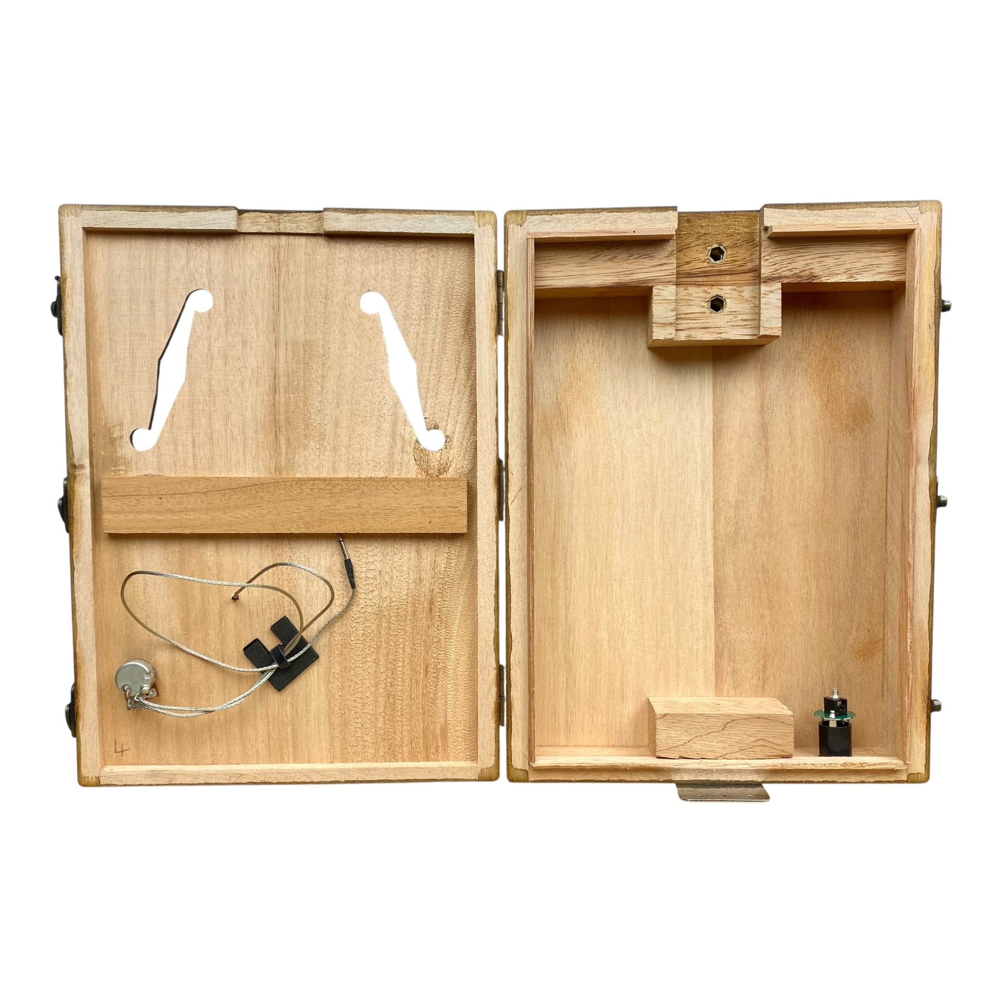 Haze Model X1 DIY Cigar Box Guitar Kit – Mahogany “Blues” Style with Upgradable Guitar Slide (optional)