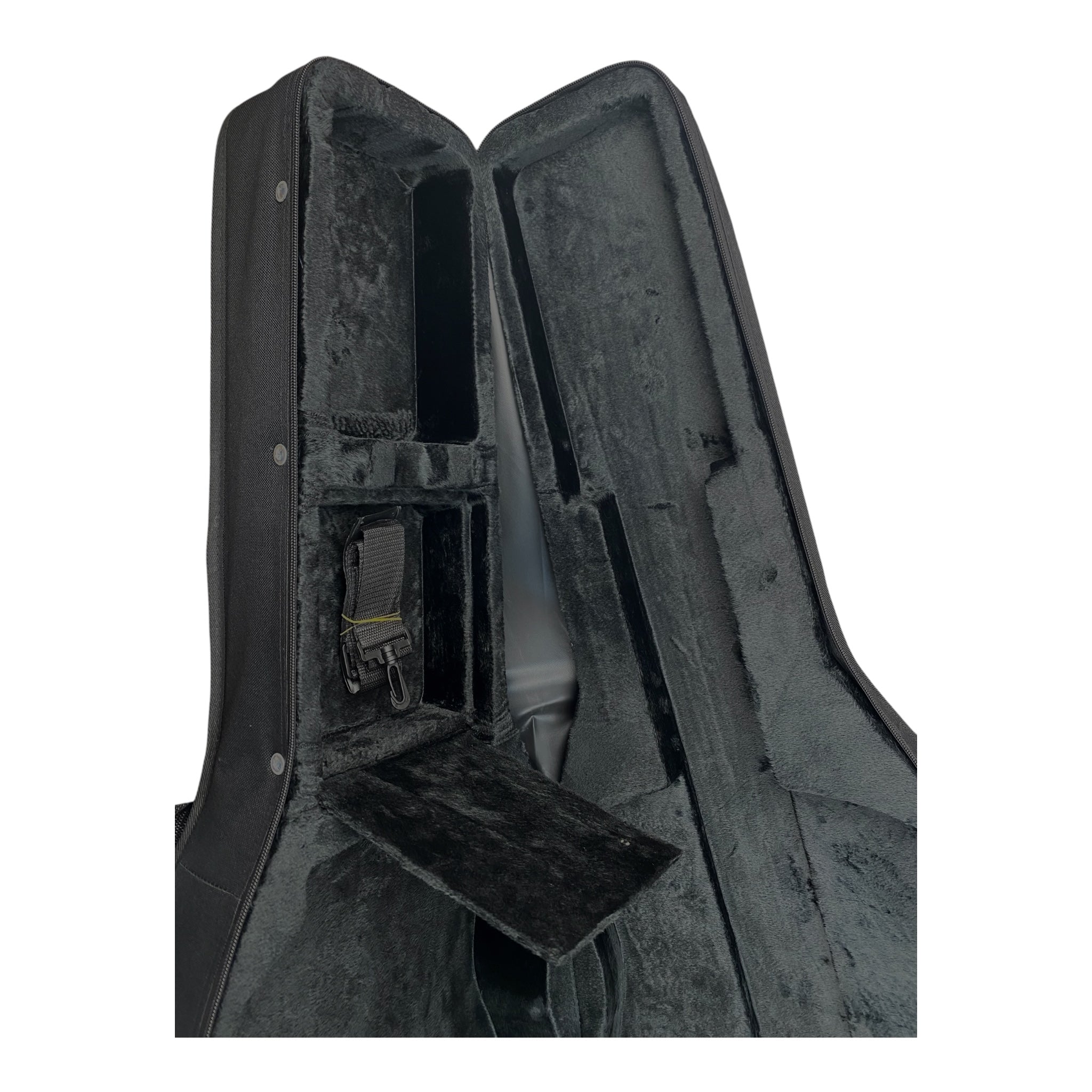 Haze A01 Acoustic Guitar Ultra-Lightweight Hard Foam Case - Single Strap, Black