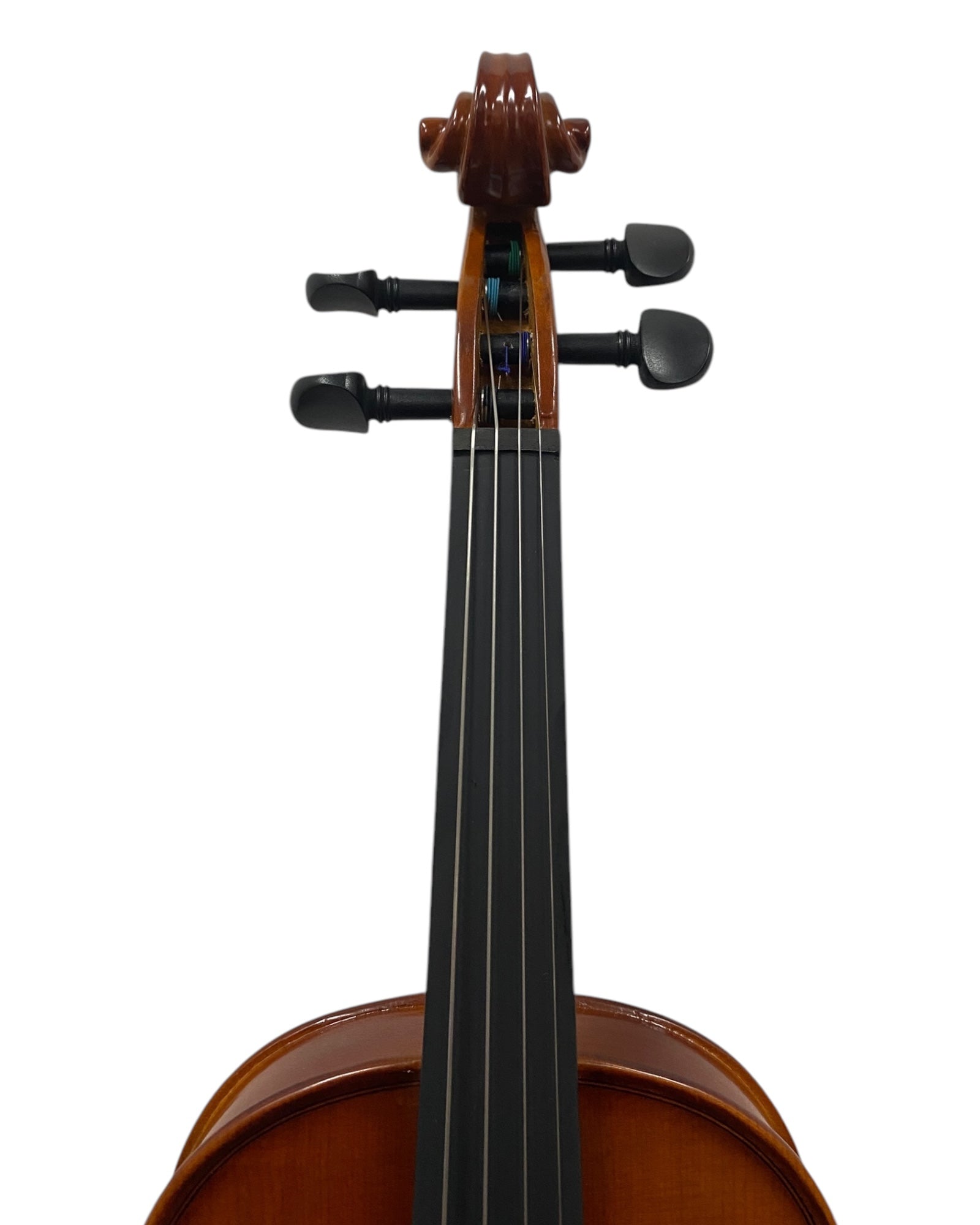 Caraya MV001VT Solid Spruce Top 4/4 3/4 1/2 Size Violin Outfit in Vintage Polish w/ Foam Case, Bow, and Rosin