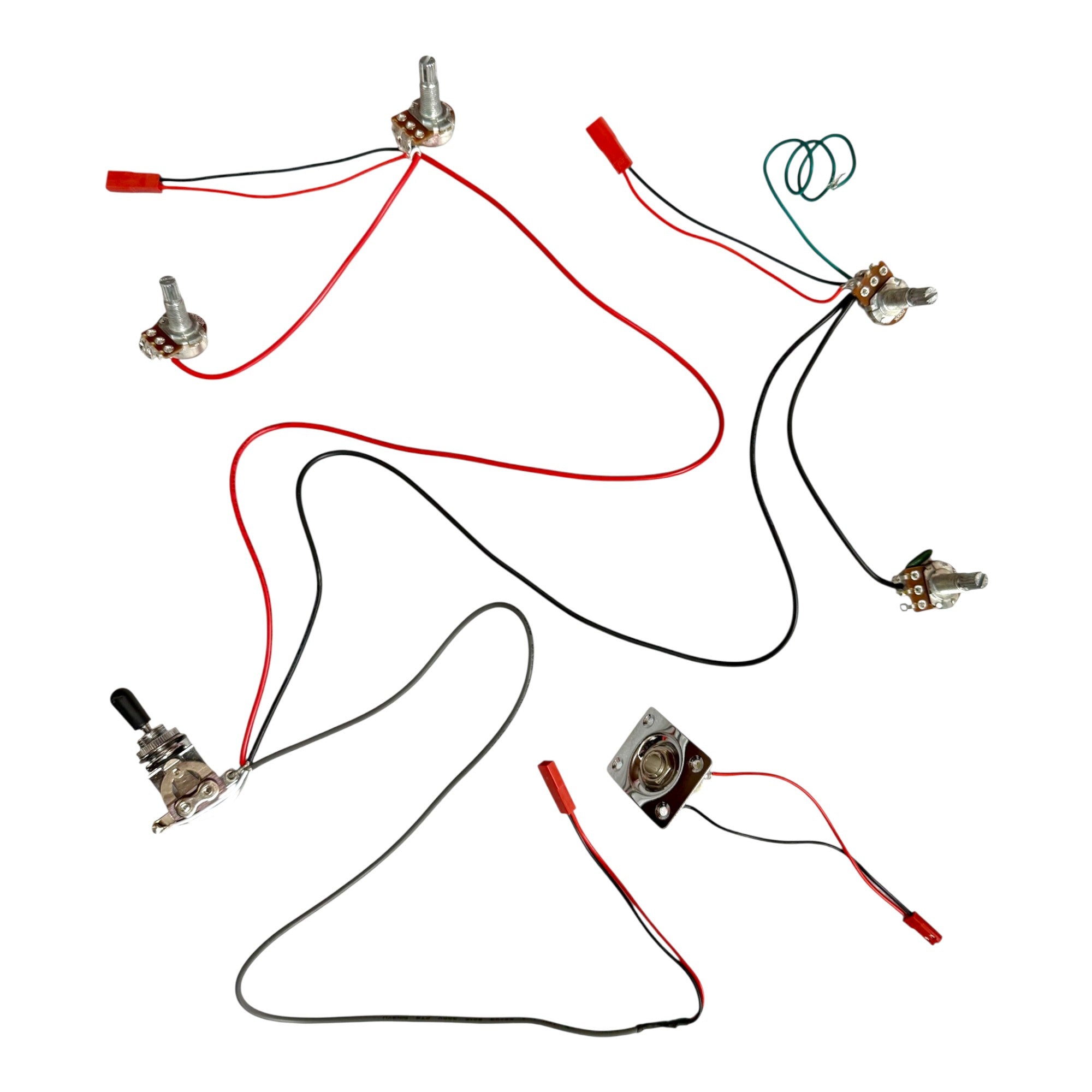 E239DIY Semi-Hollow Basswood Body Maple Set-Neck HLP H-H Electric Guitar DIY Kit - Complete No-Soldering w/ 3-Ply Ebony Trims & Chrome Hardware