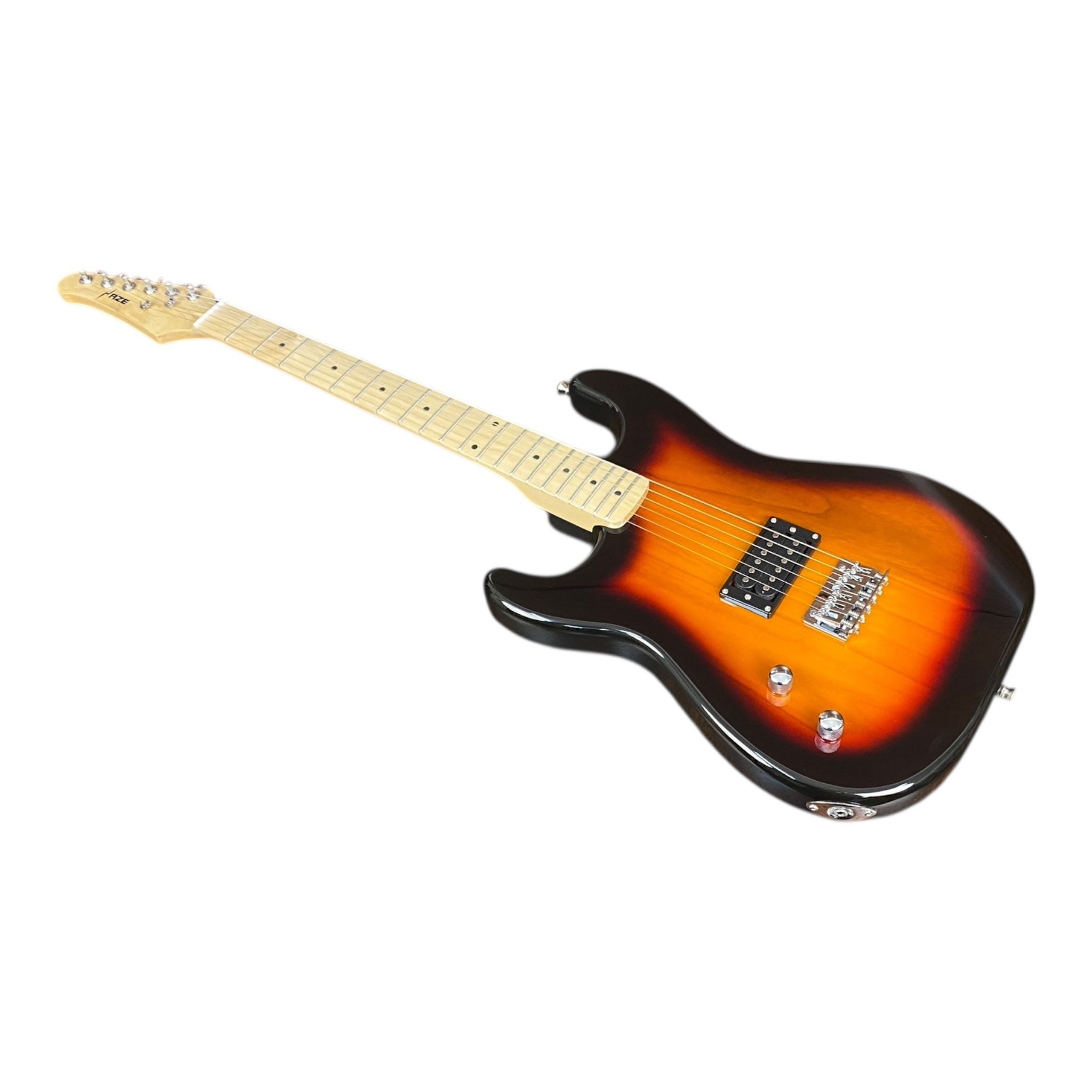 Haze HST01 "Inferno" Sunburst Left-Handed 4/4 Size Student Electric Guitar + 10W Amp (Optional)
