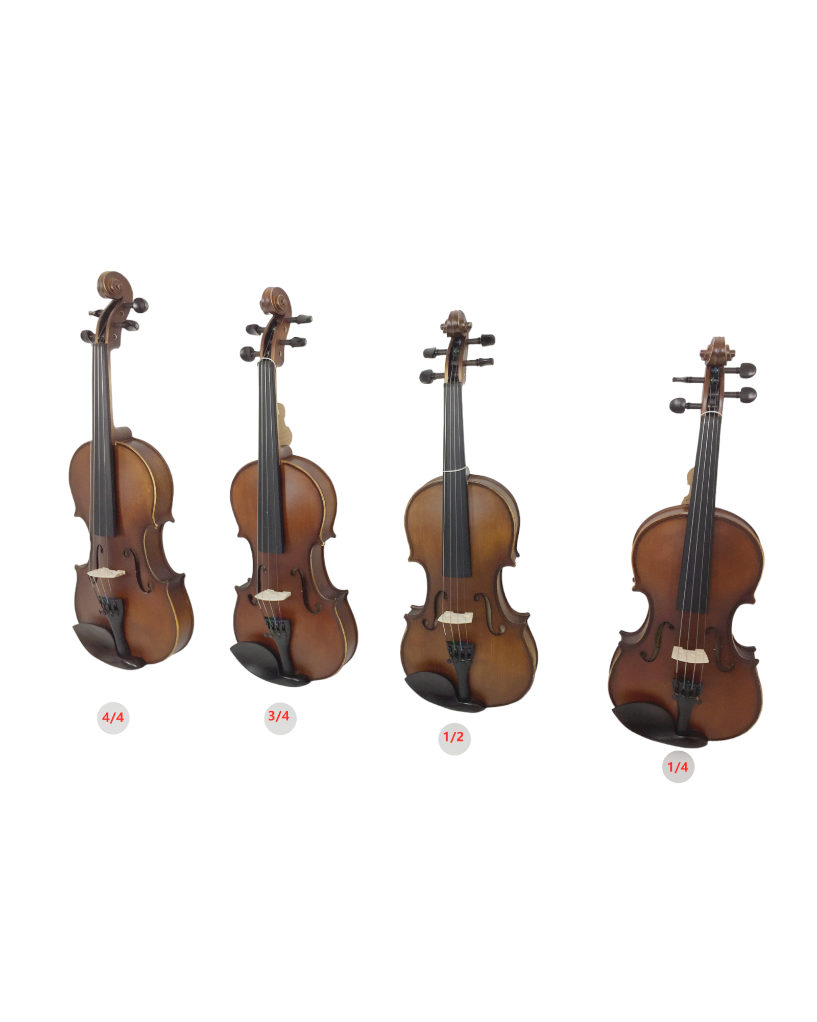 Symphony SJV01A Solid Wood Violin Outfit, Ebony Fittings