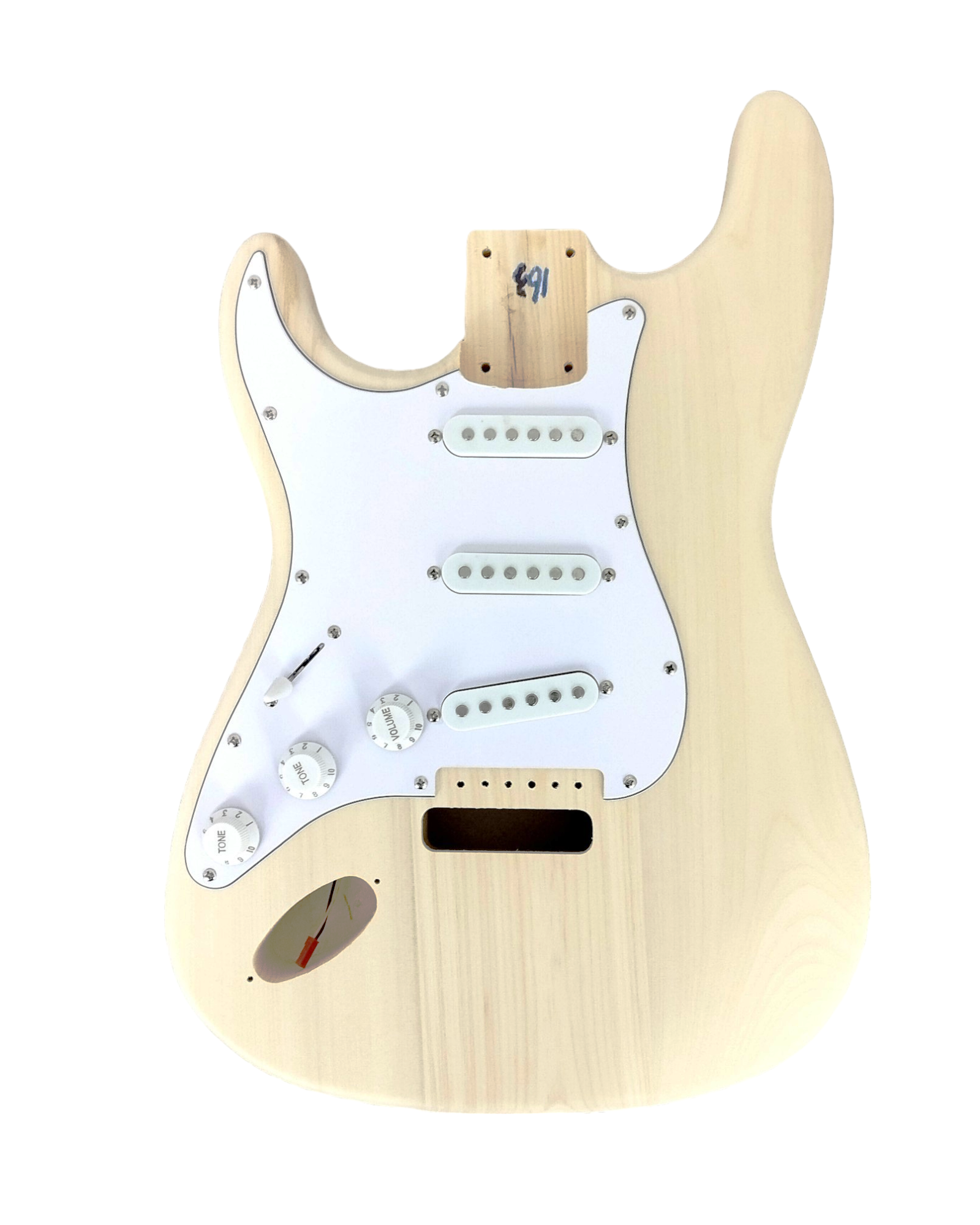 ST10DIYLH Left-Handed Solid Basswood Electric Guitar, No-Soldering