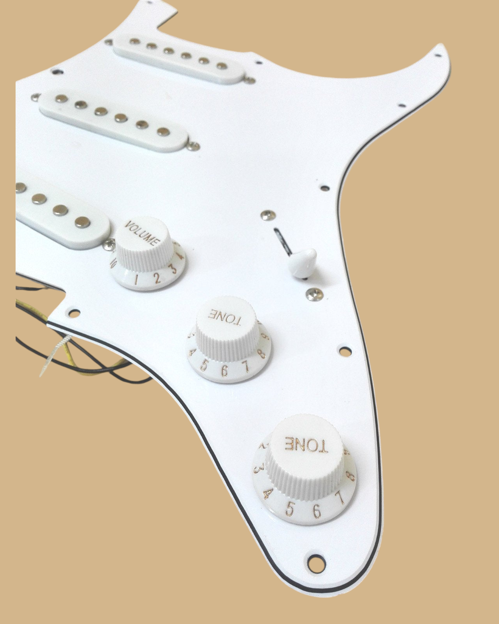 Full Set Electric Guitar Hardware Accessories Parts,No-Soldering ST1910PPCRNS