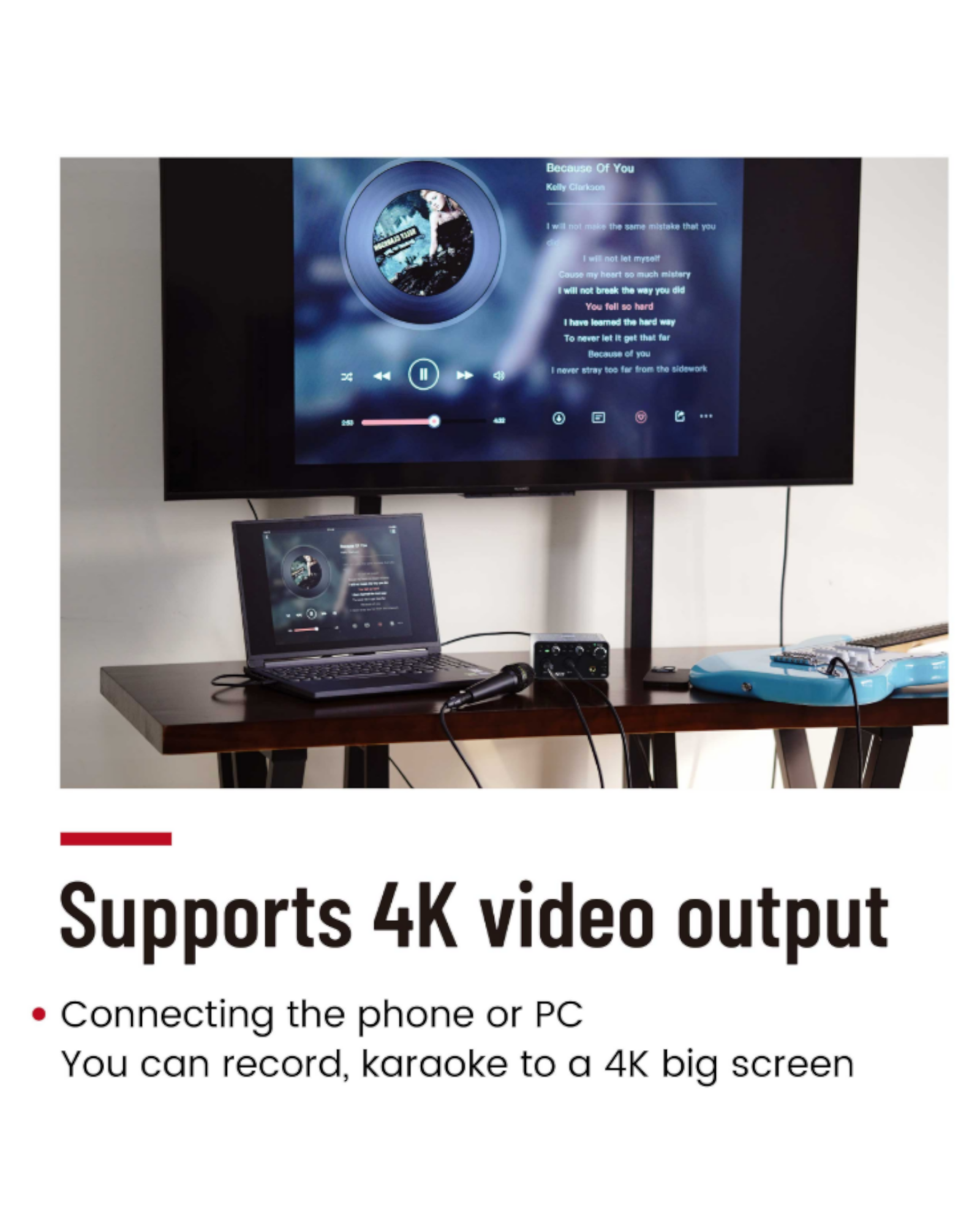 Simplefly Digital Dual-Channel 24bit/192kHz AD/DA Converter 4K HDMI USB-C Audio-Video Interface w/ 48V Phantom Power Supply & Pre-Amp -  SF2402