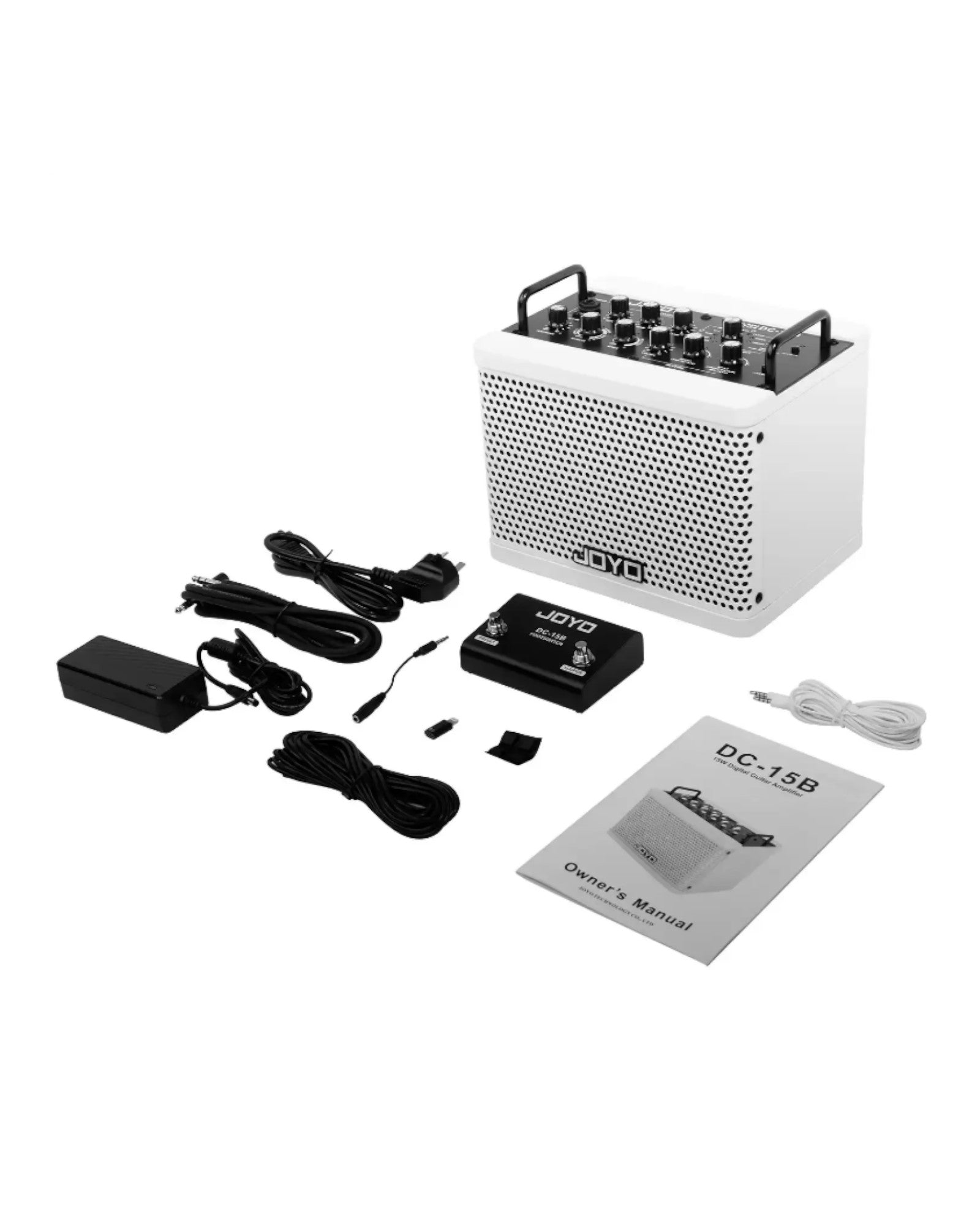 Joyo 15W Portable Digital Amp for Bass Guitar w/ Built-In Effects & Drum Machine - DC15B