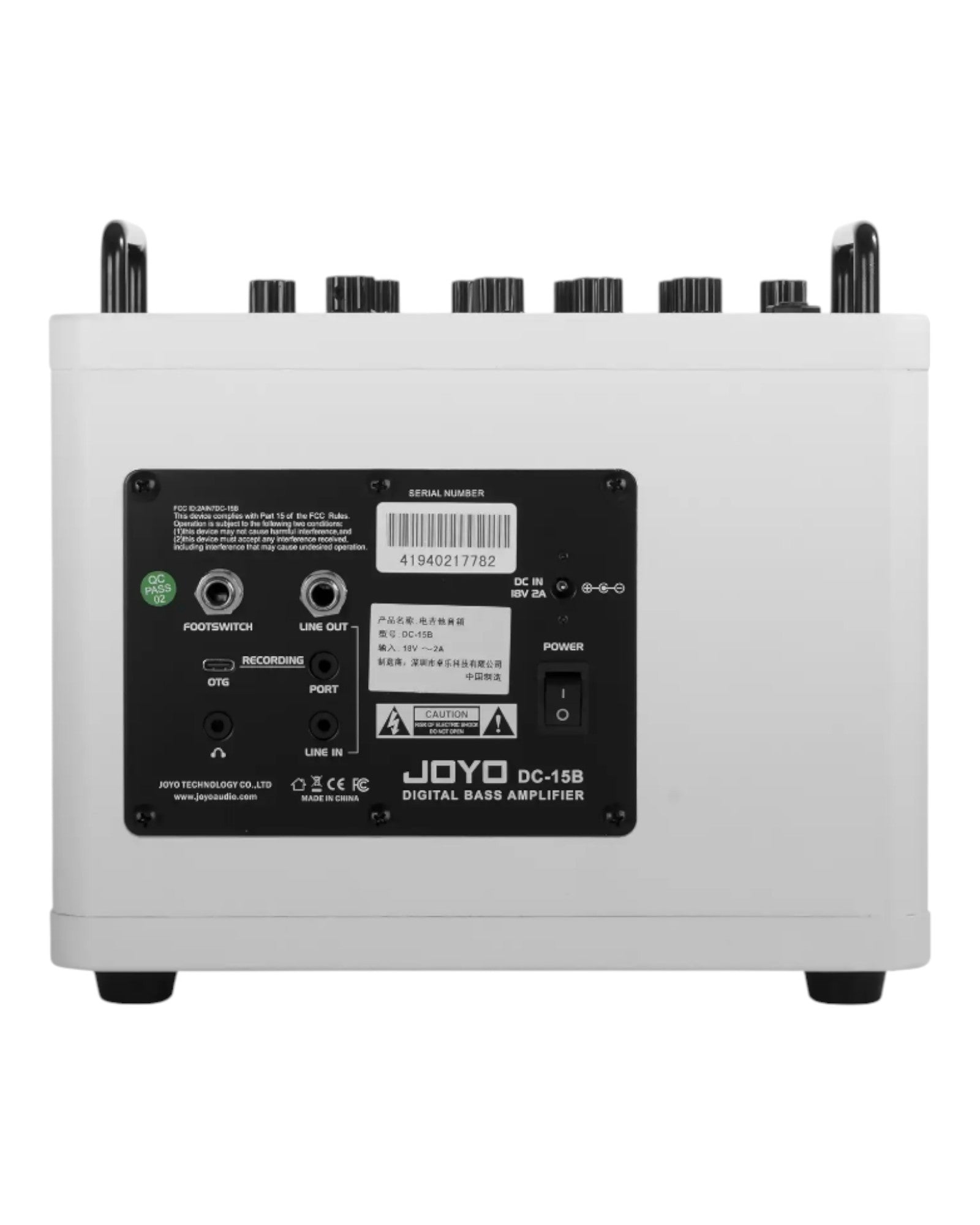 Joyo 15W Portable Digital Amp for Bass Guitar w/ Built-In Effects & Drum Machine - DC15B