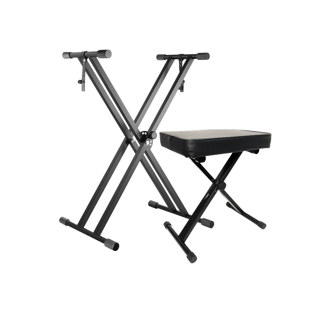 Professional Height Adjustable Folding X Type Double-Braced Keyboard Stand KBX3