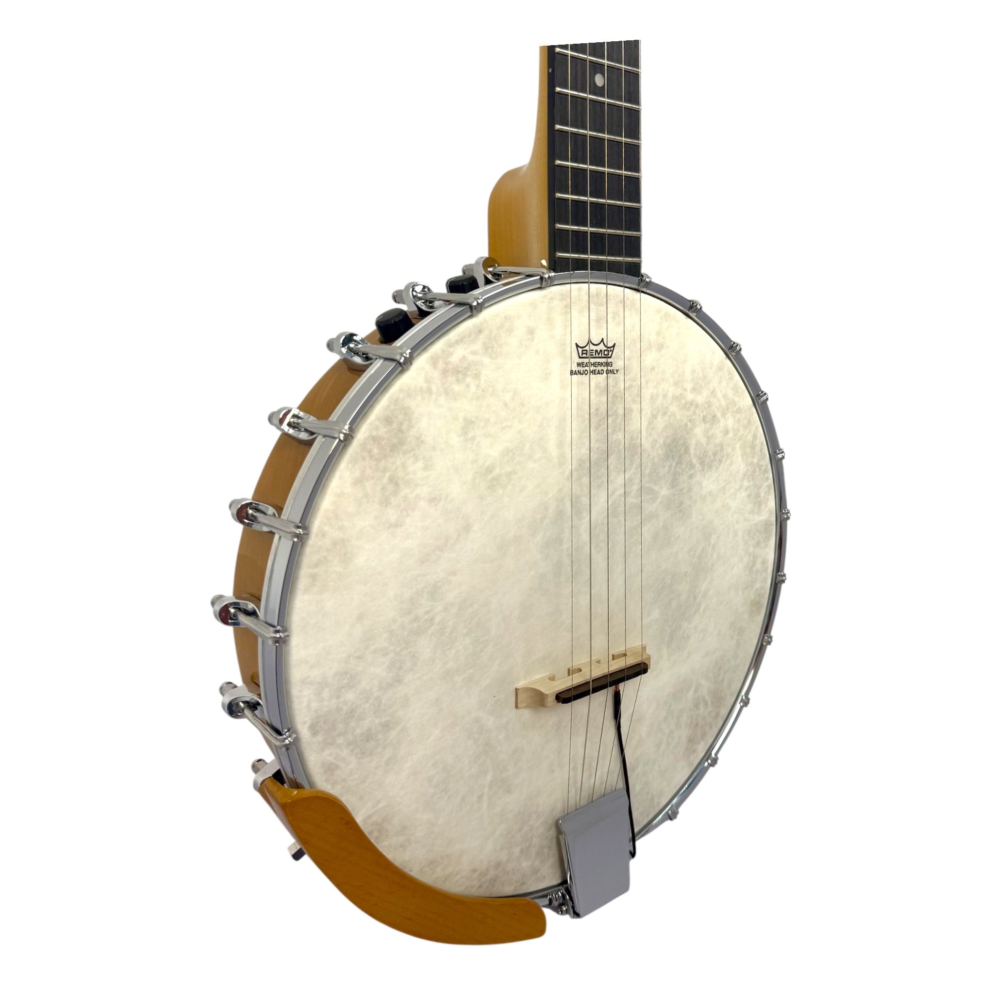 Caraya BJ70E "ElectroGrass" 5-String Maple Open-Back Banjo w/ Partial Internal Resonator & Piezo Bridge Pickup