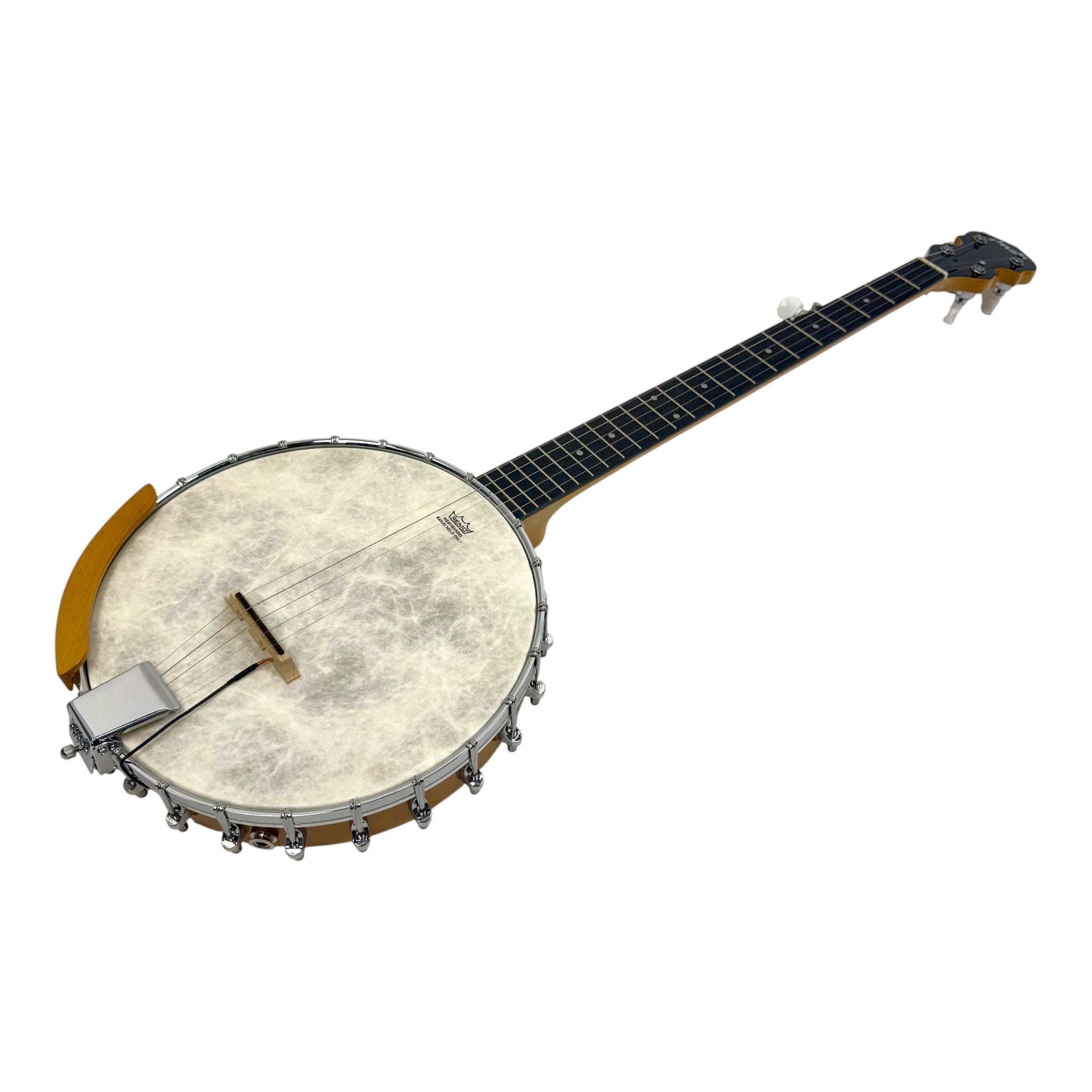 Caraya BJ70E "ElectroGrass" 5-String Maple Open-Back Banjo w/ Partial Internal Resonator & Piezo Bridge Pickup