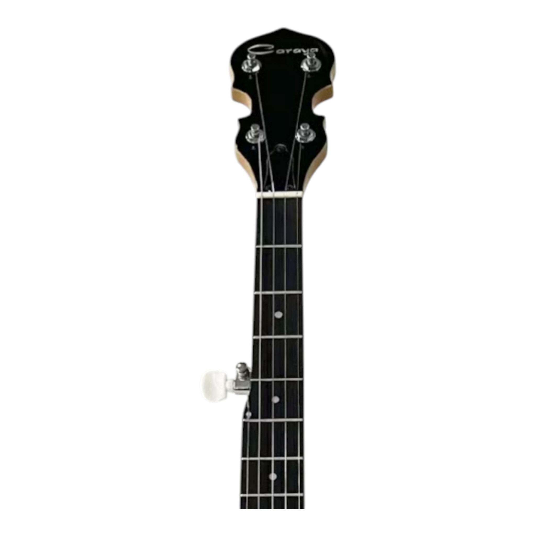 Caraya BJ70E "ElectroGrass" 5-String Maple Open-Back Banjo w/ Partial Internal Resonator & Piezo Bridge Pickup