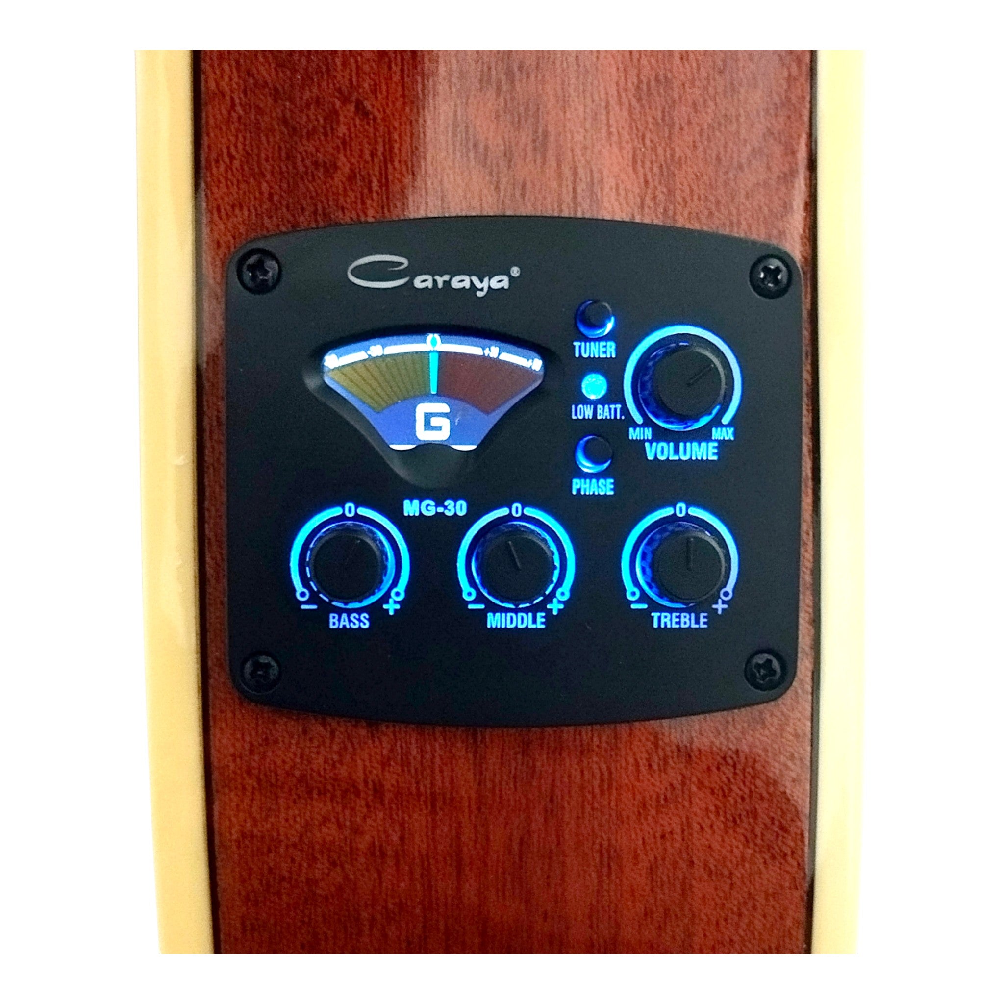 Caraya Spruce Thin-Body Cutaway Built-In Pickup/Tuner Classical Guitar - Sunburst C551BCEQBS