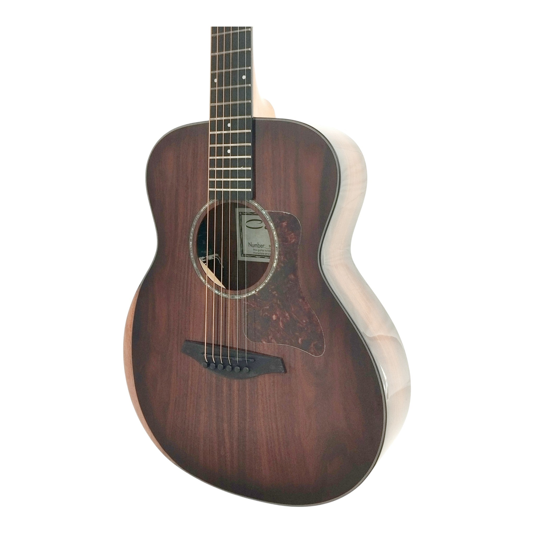 Caraya D36SKOA Traveller Guitar with Double OS1 Vibration Pickup