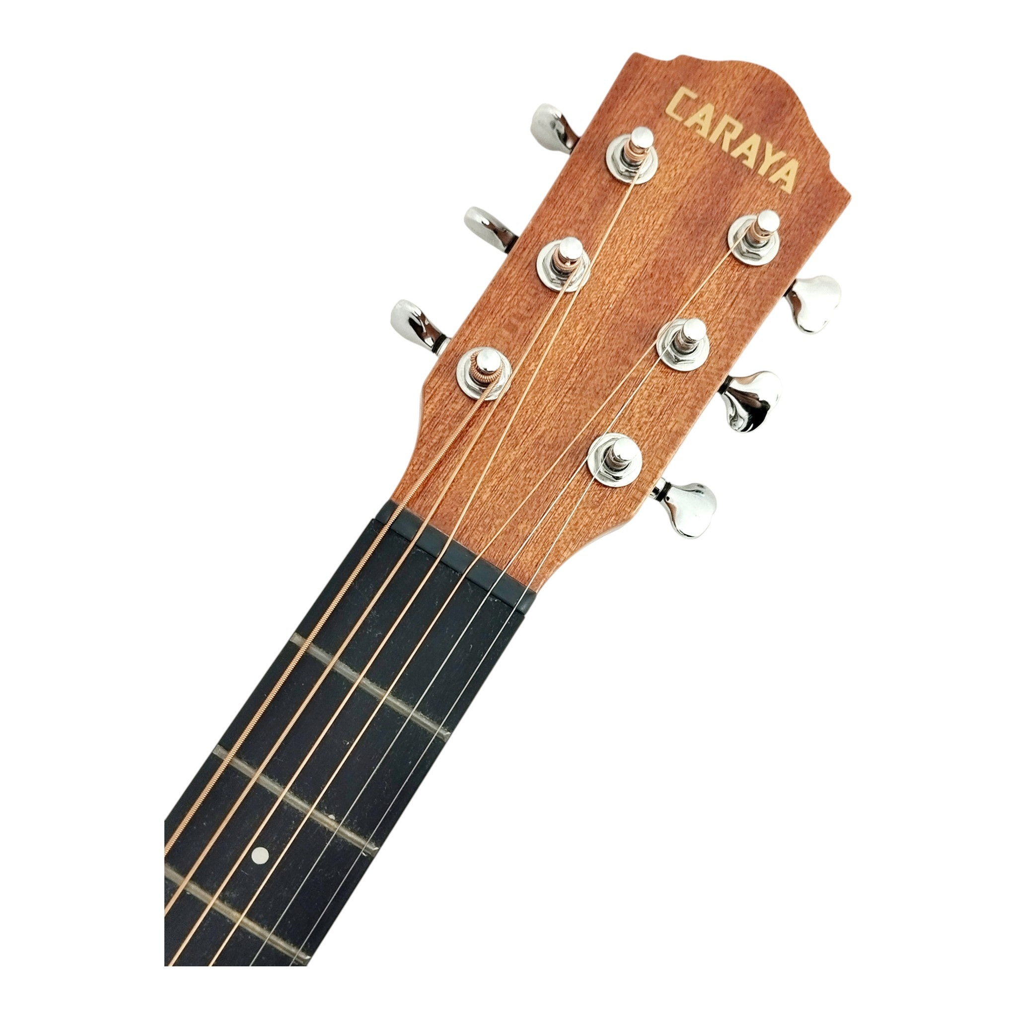 Caraya D36SKOA Traveller Guitar with Double OS1 Vibration Pickup