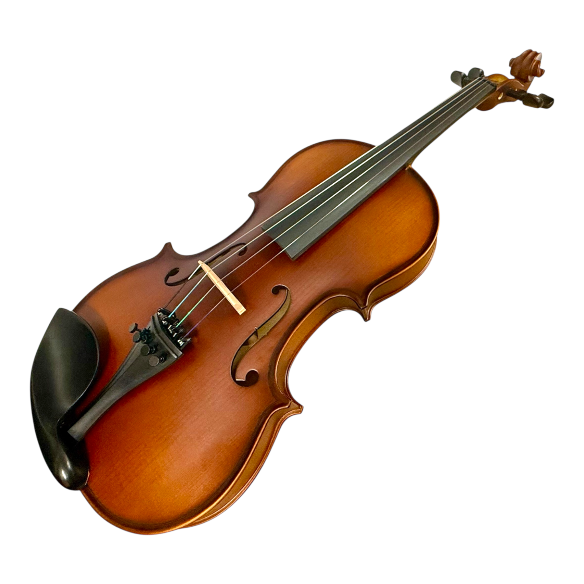 Caraya MV011 4/4 to 1/4 Violin Outfit in Natural Vintage w/ Foam Case, Shoulder Rest, Bow, and Rosin