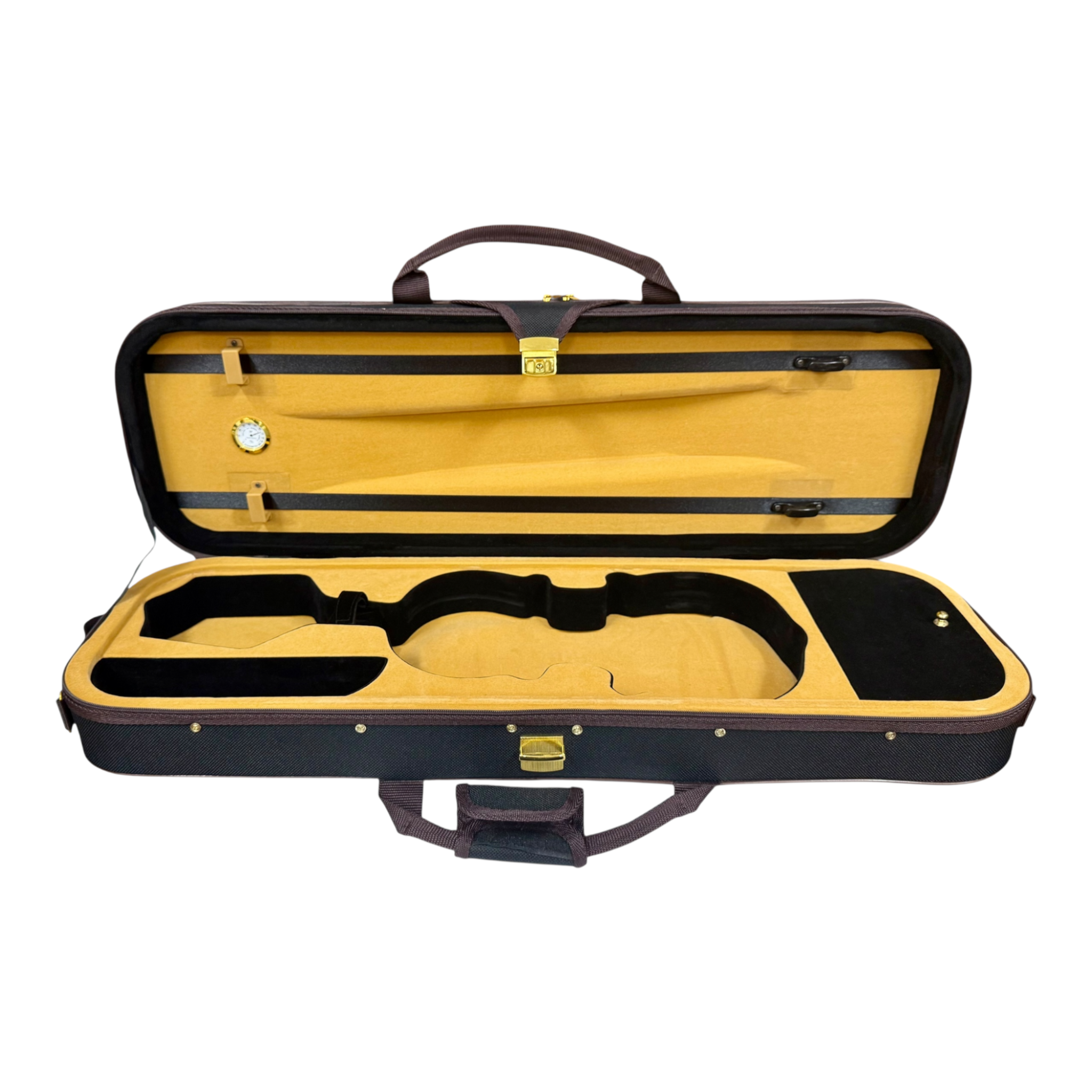 Caraya MV011 4/4 to 1/4 Violin Outfit in Natural Vintage w/ Foam Case, Shoulder Rest, Bow, and Rosin