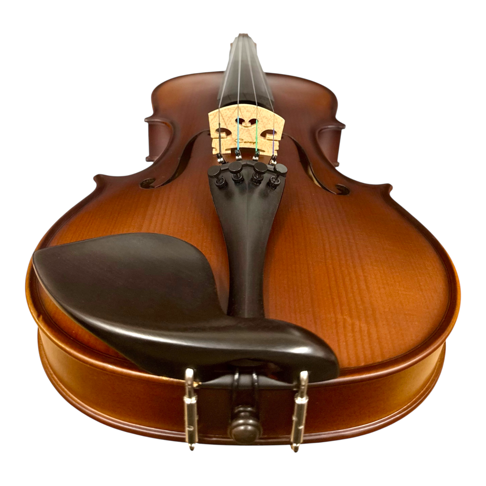 Caraya MV011 4/4 to 1/4 Violin Outfit in Natural Vintage w/ Foam Case, Shoulder Rest, Bow, and Rosin