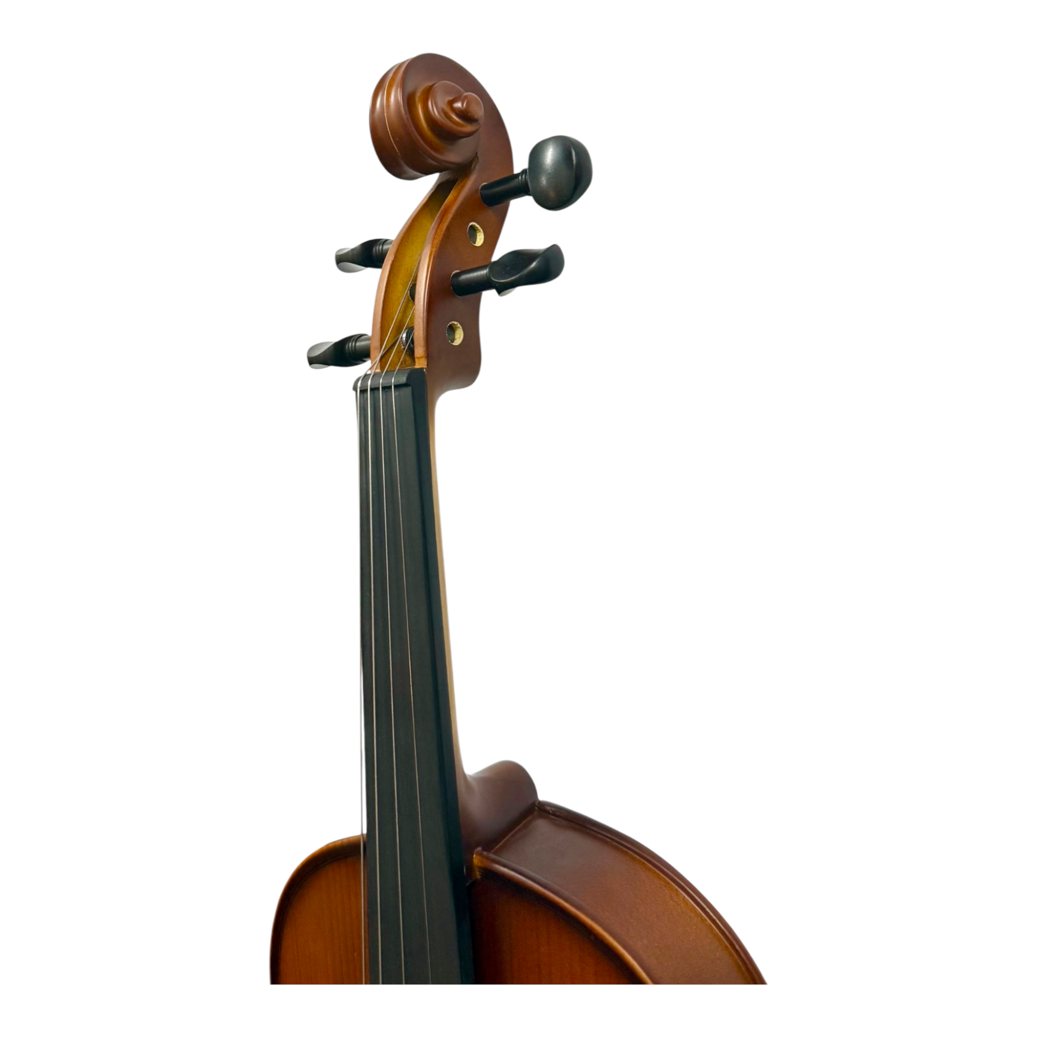 Caraya MV011 4/4 to 1/4 Violin Outfit in Natural Vintage w/ Foam Case, Shoulder Rest, Bow, and Rosin