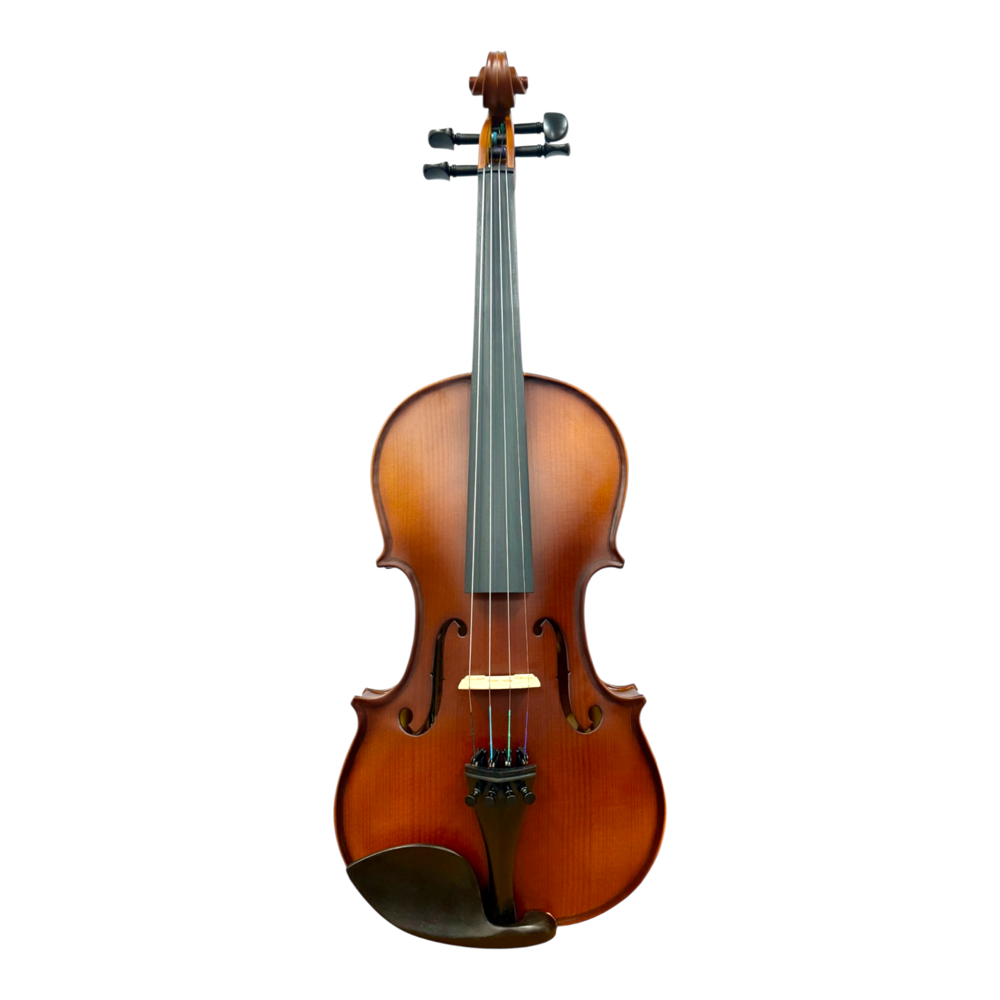 Caraya MV011 4/4 to 1/4 Violin Outfit in Natural Vintage w/ Foam Case, Shoulder Rest, Bow, and Rosin