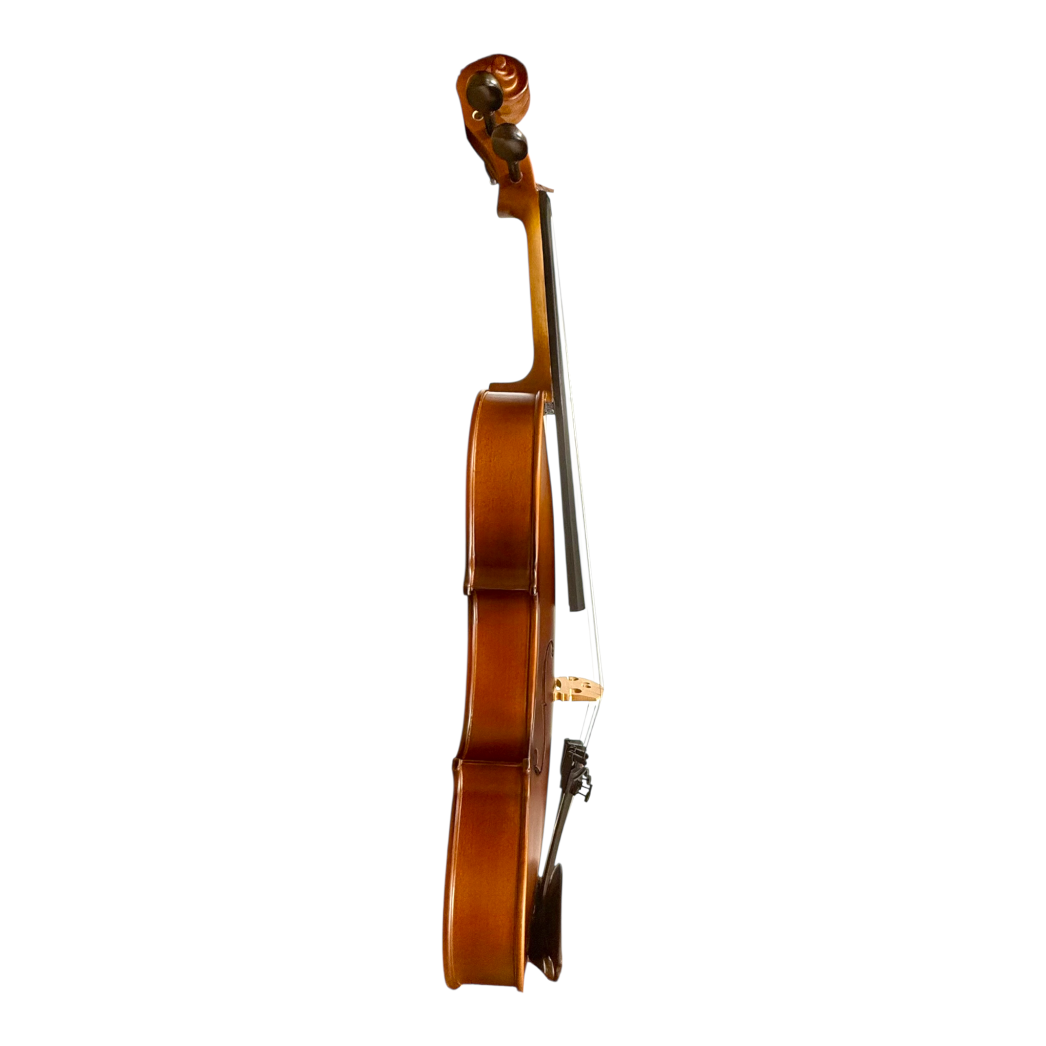 Caraya MV011 4/4 to 1/4 Violin Outfit in Natural Vintage w/ Foam Case, Shoulder Rest, Bow, and Rosin