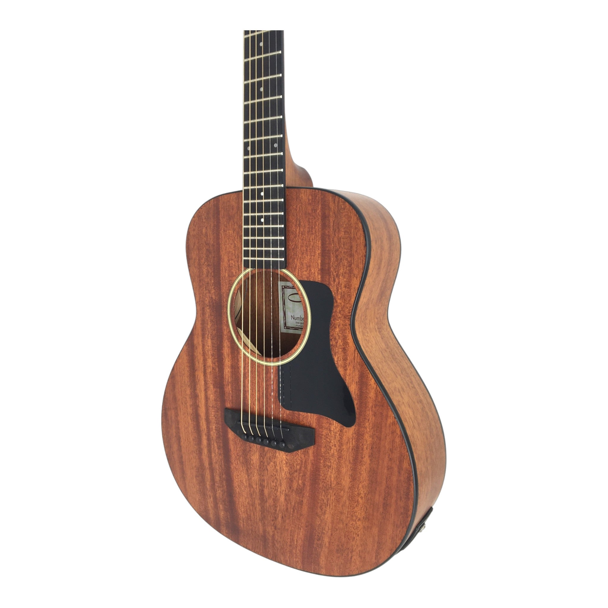 Caraya P304111EQ  Mahogany Built-In Pickups/Tuner Acoustic Guitar - Natural