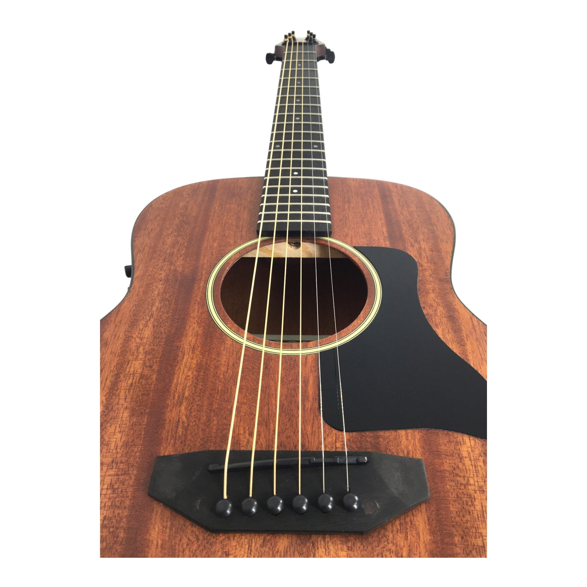 Caraya P304111EQ  Mahogany Built-In Pickups/Tuner Acoustic Guitar - Natural