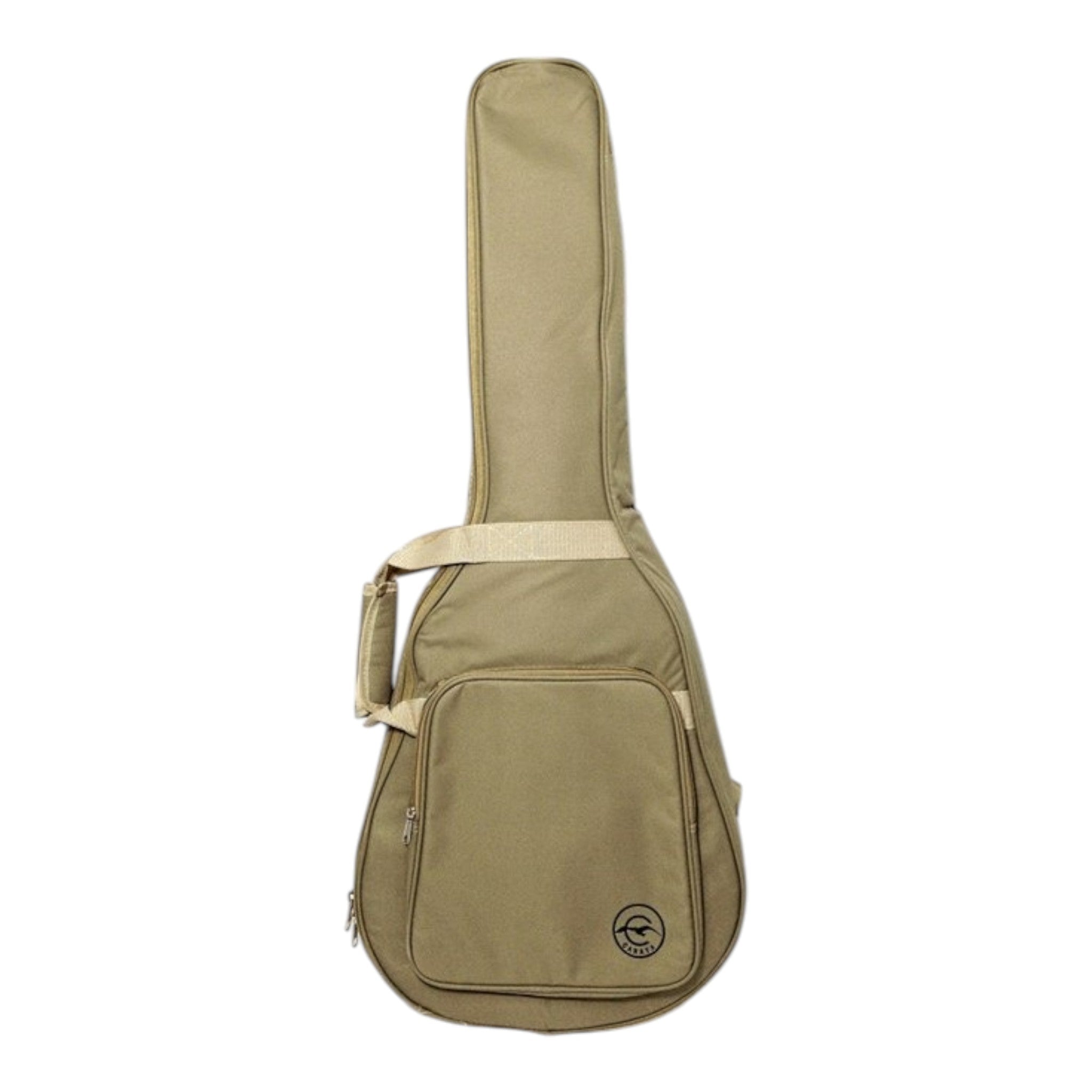 Caraya P304111SEQLH Left-Handed 3/4 Traveller Solid Mahogany Acoustic Guitar w/ Built-In Tuner, Pickup & Padded Bag