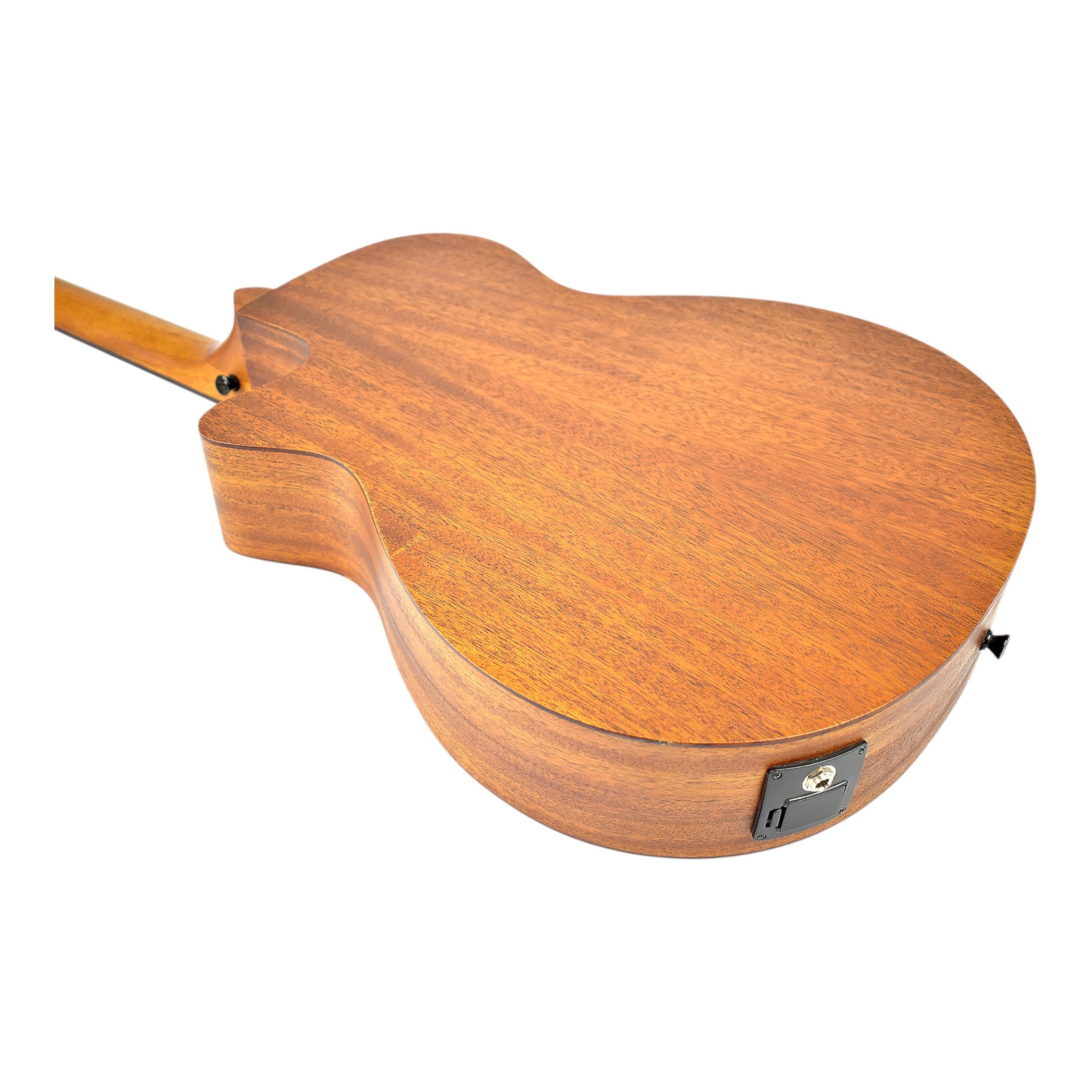 Caraya SAFAIR40CEQ 40" Traveler Thin Body Built-In Pickups/Tuner Acoustic Guitar - Natural with Accessories and 10W Amp. (Optional)