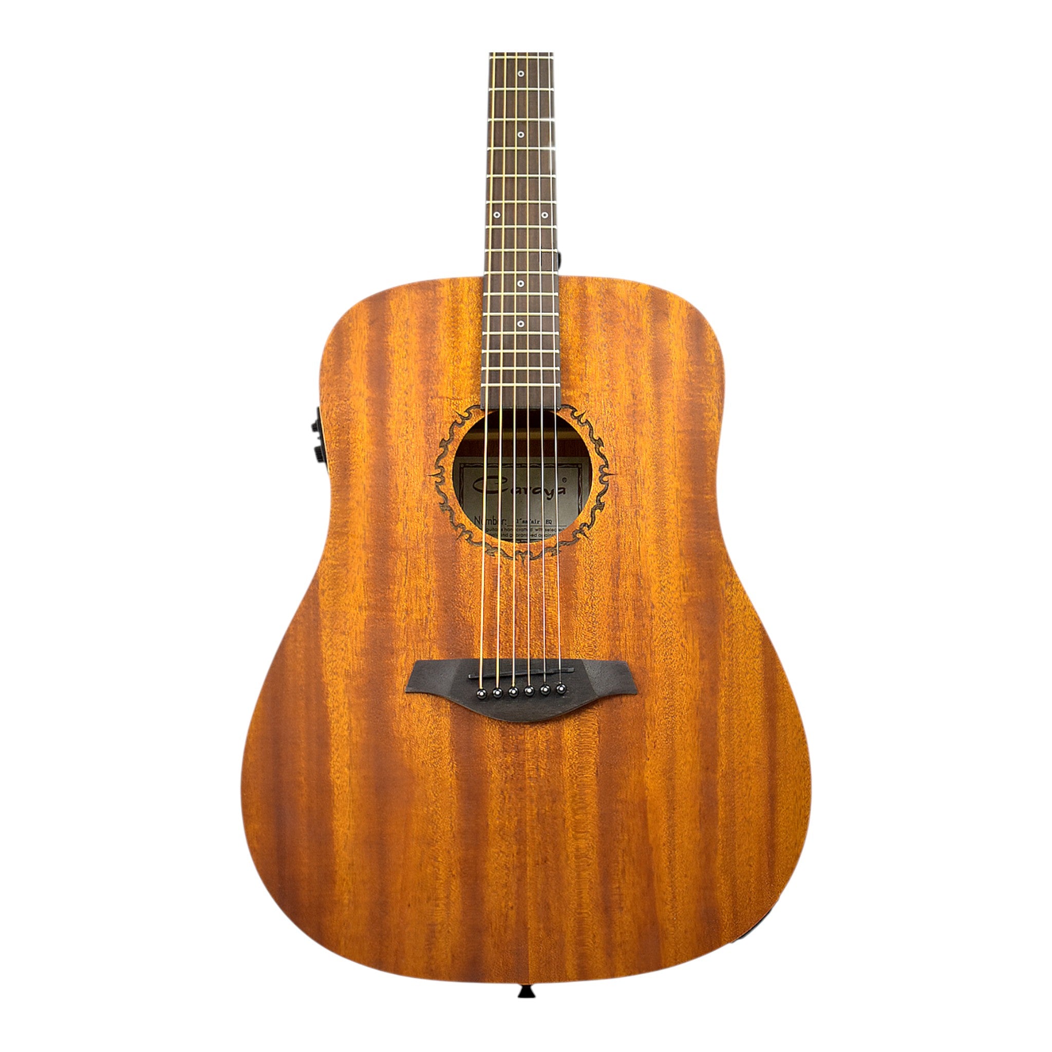 Caraya SAFAIR41EQ Dreadnought Built-In Pickups/Tuner Acoustic Guitar - Natural